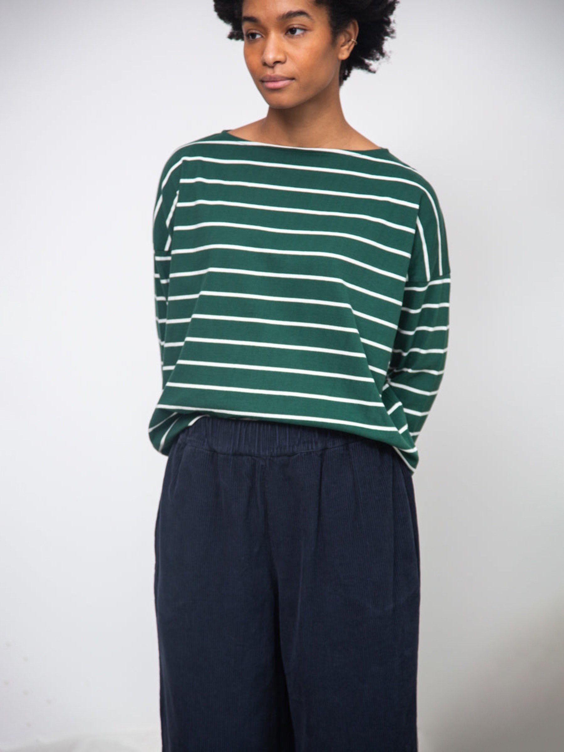 Hose Evora night sky navy Beaumont Organic