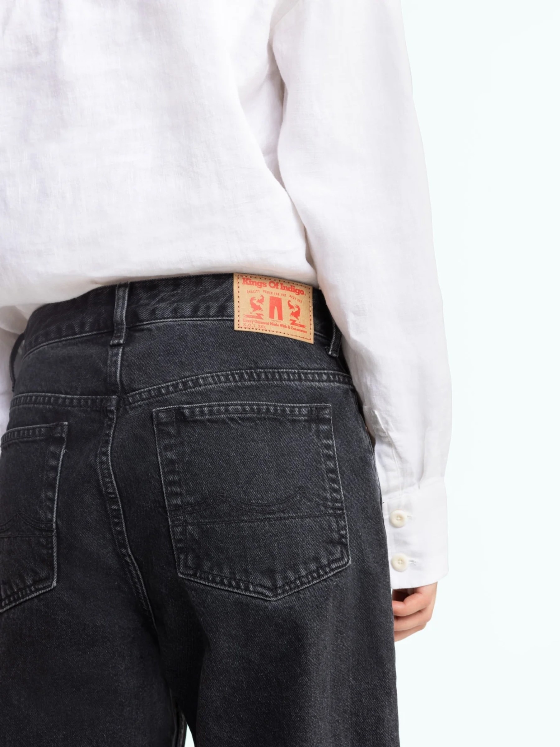 Jeanshose Caroline holo grey used Kings of Indigo – K.O.I.