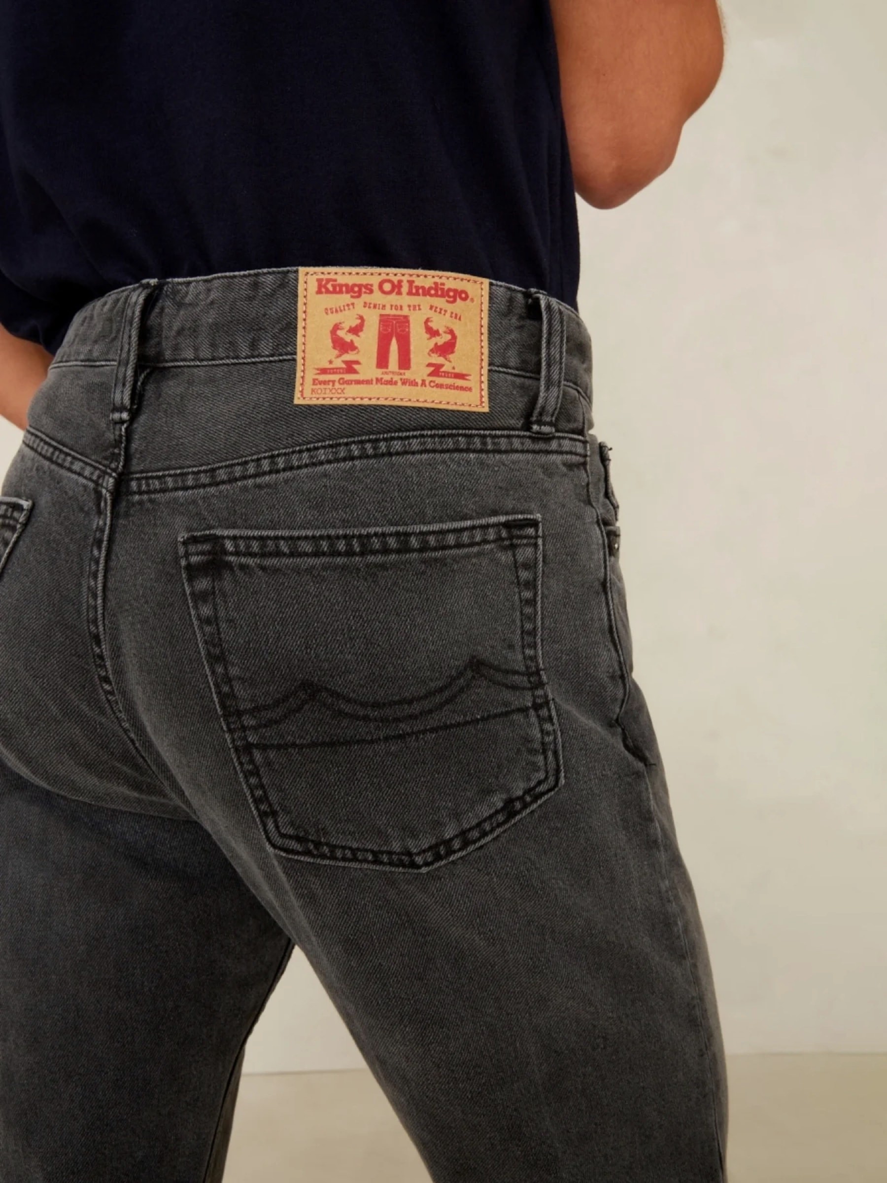 Jeanshose Jerrick holo grey worn Kings of Indigo – K.O.I.