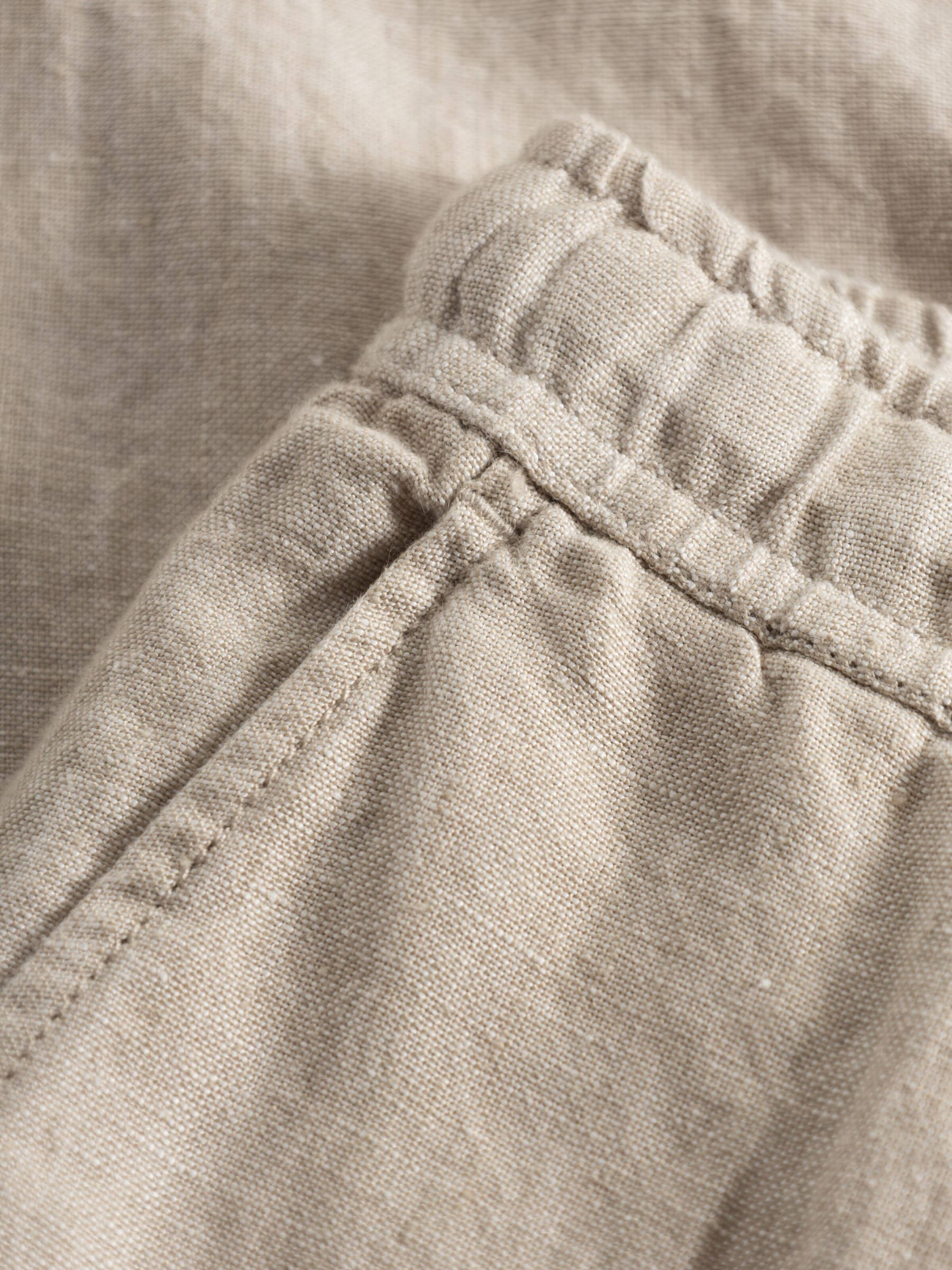 Hose Fig Loose Linen Pant yarndyed light feather gray Knowledge Cotton Apparel