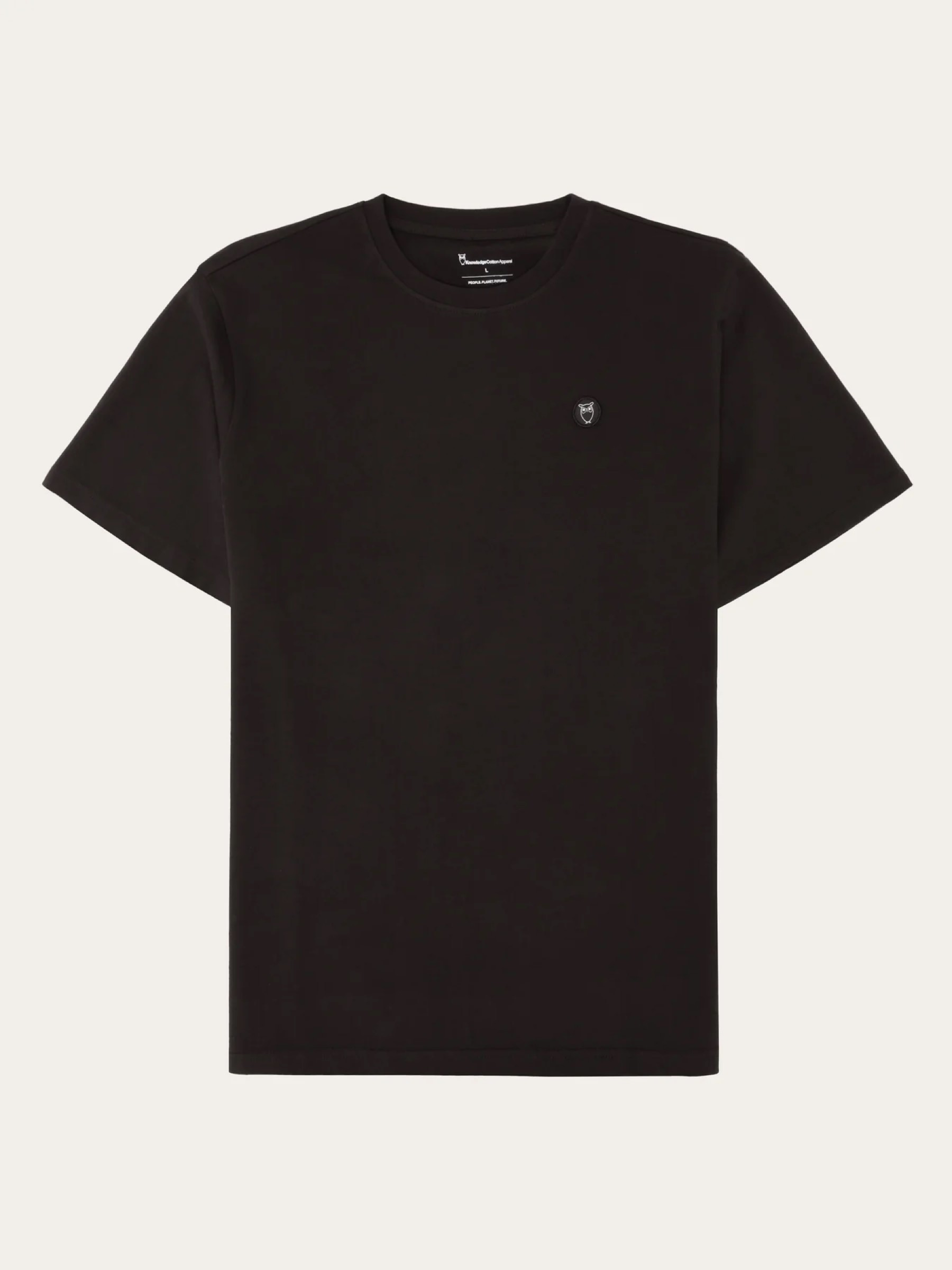 T-Shirt Loke Badge Tee chocolate torte Knowledge Cotton Apparel
