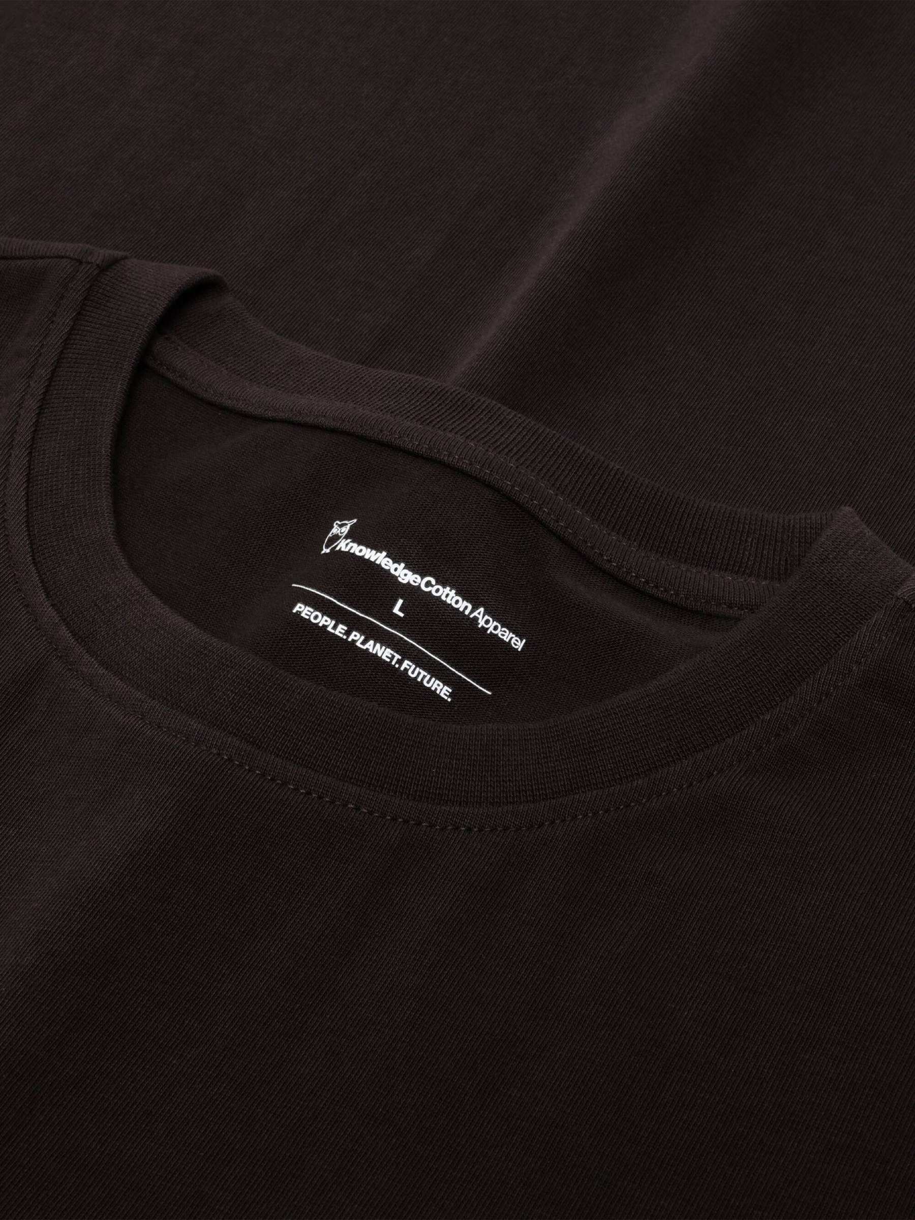 T-Shirt Loke Badge Tee chocolate torte Knowledge Cotton Apparel