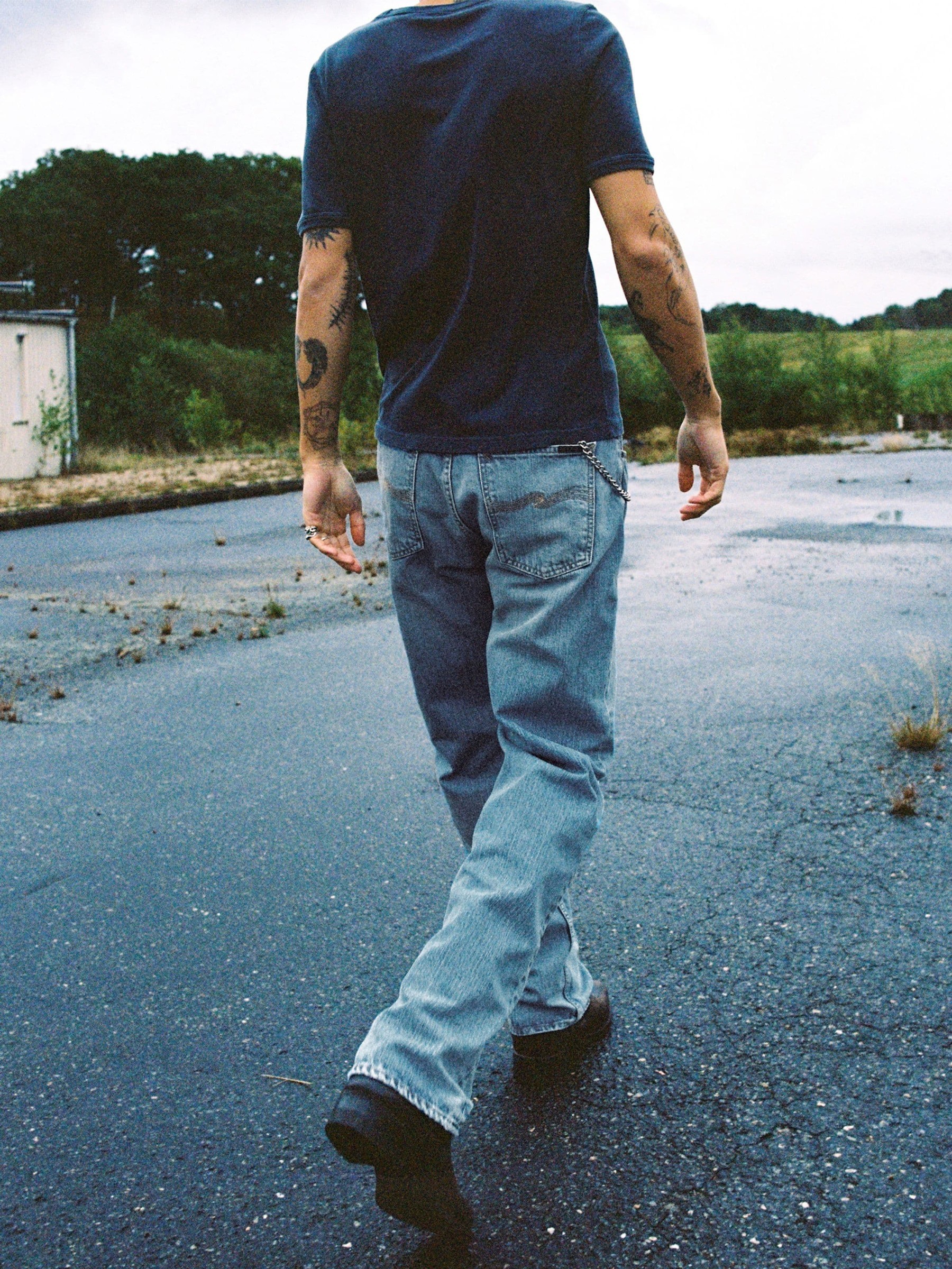Jeanshose Tuff Tony streaky vintage Nudie Jeans