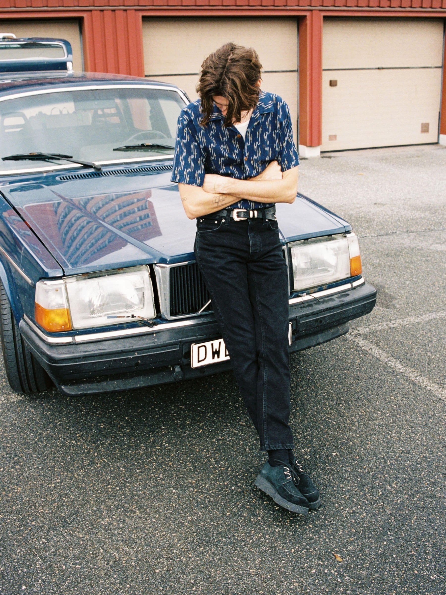 Jeanshose Solid Ollie black steel Nudie Jeans
