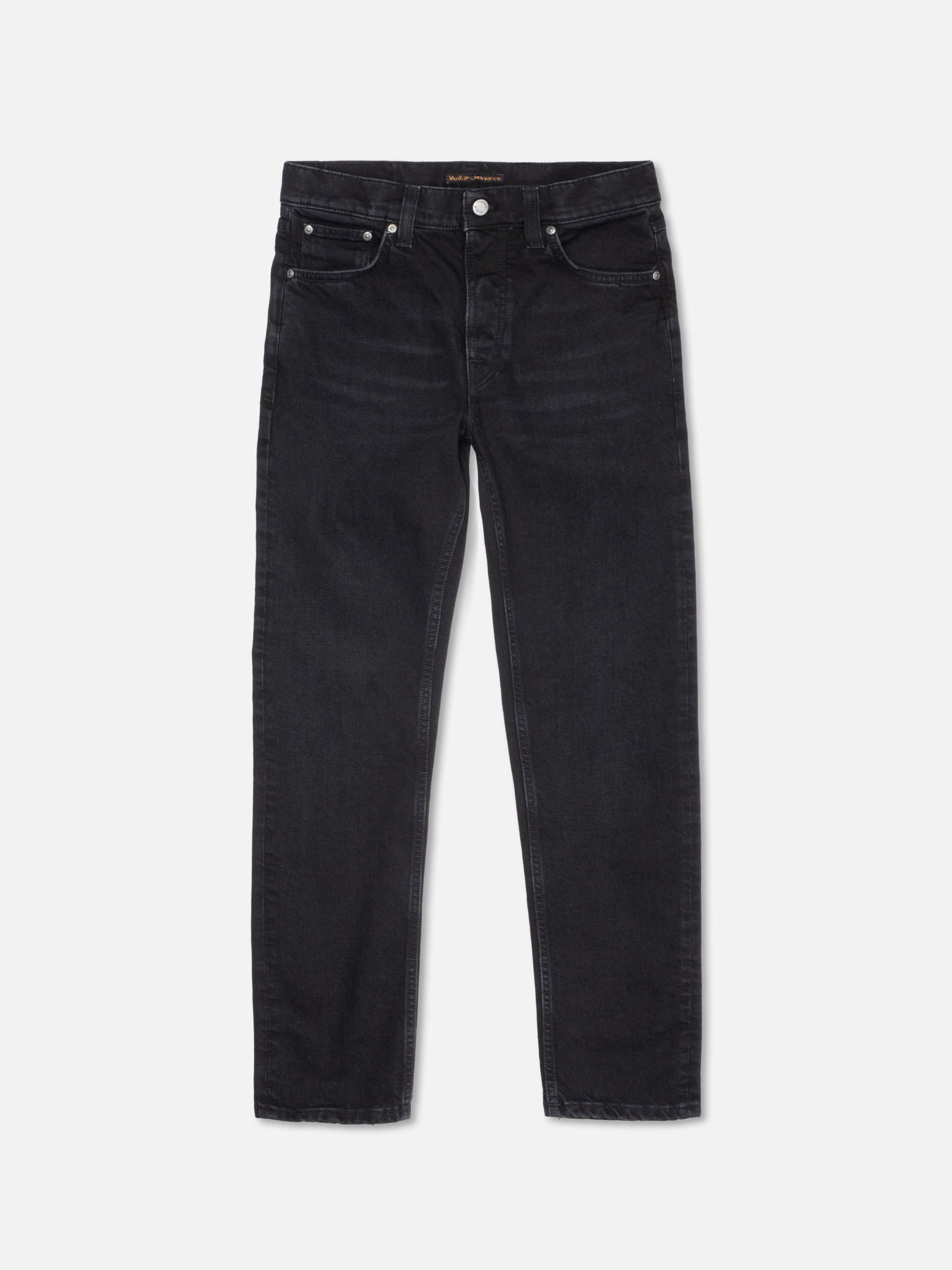 Jeanshose Solid Ollie black steel Nudie Jeans