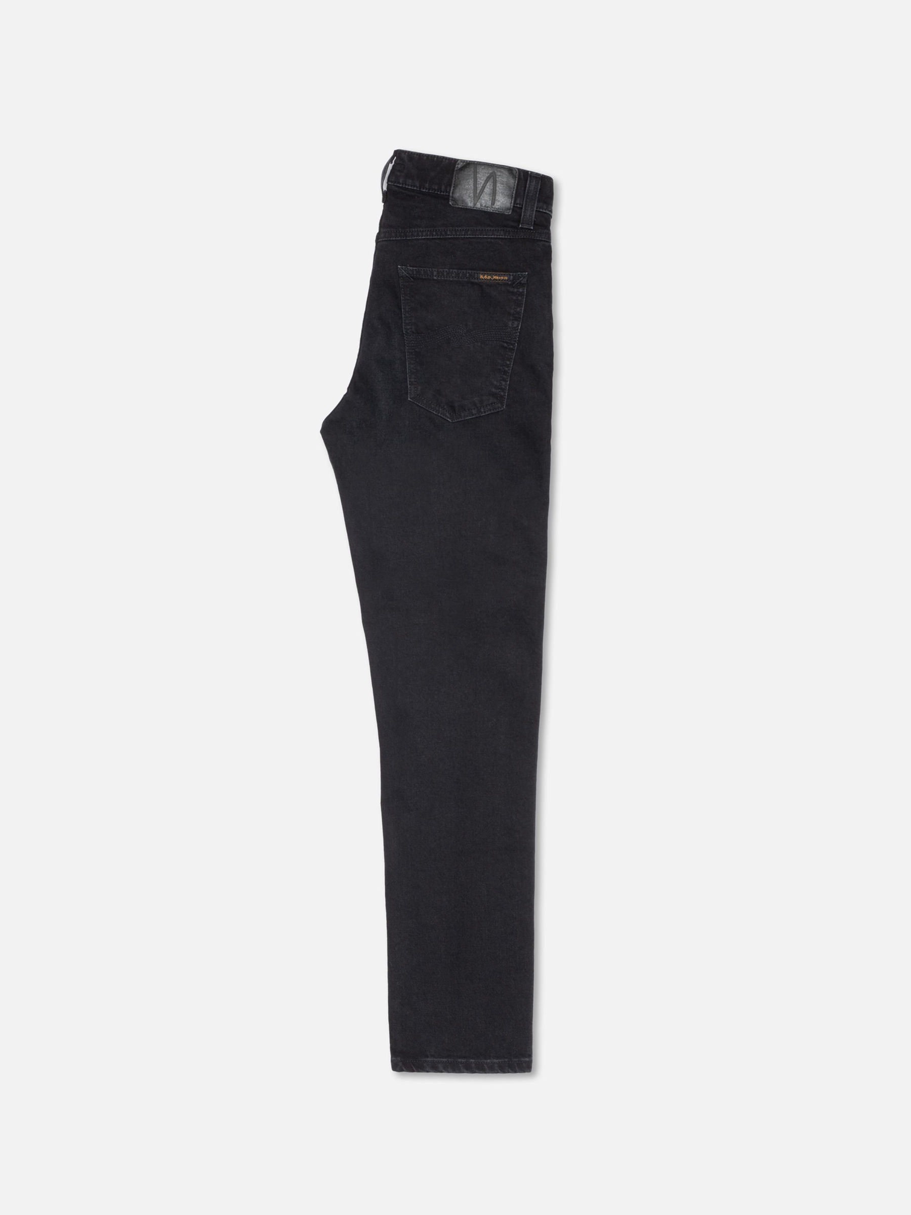 Jeanshose Solid Ollie black steel Nudie Jeans