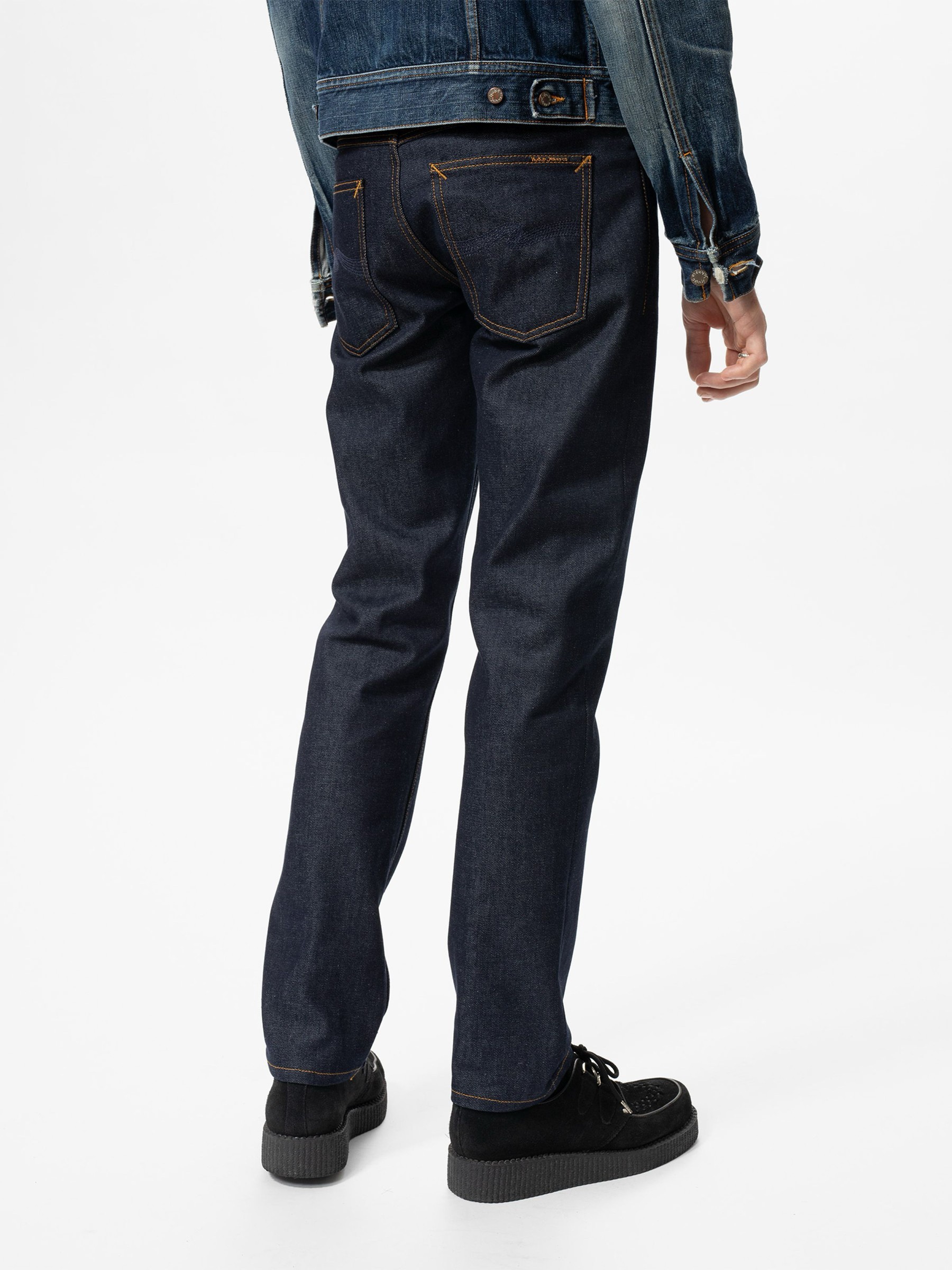 Jeanshose Solid Ollie dry abyss Nudie Jeans