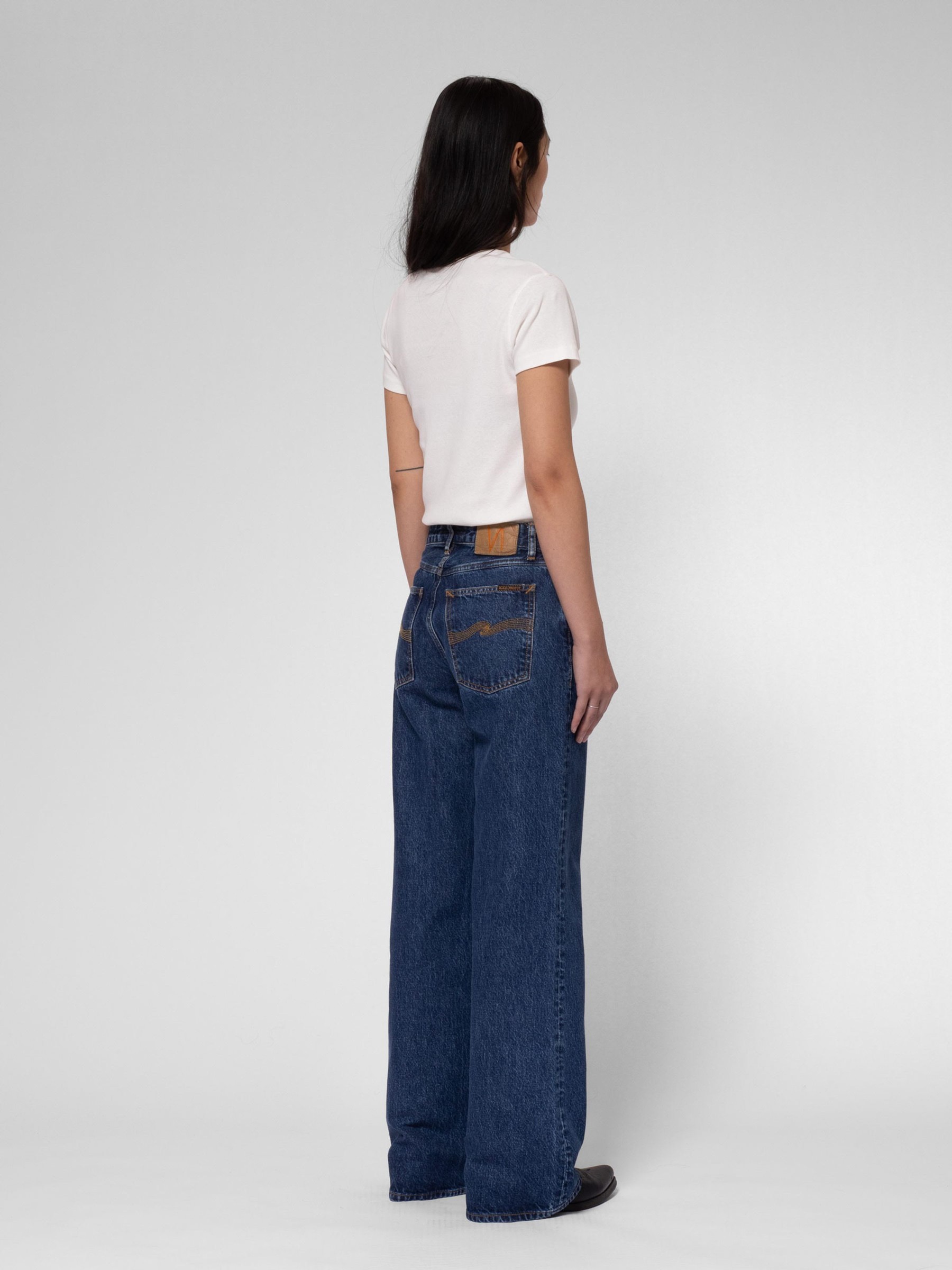 Jeanshose Wide Heidi evening jazz Nudie Jeans
