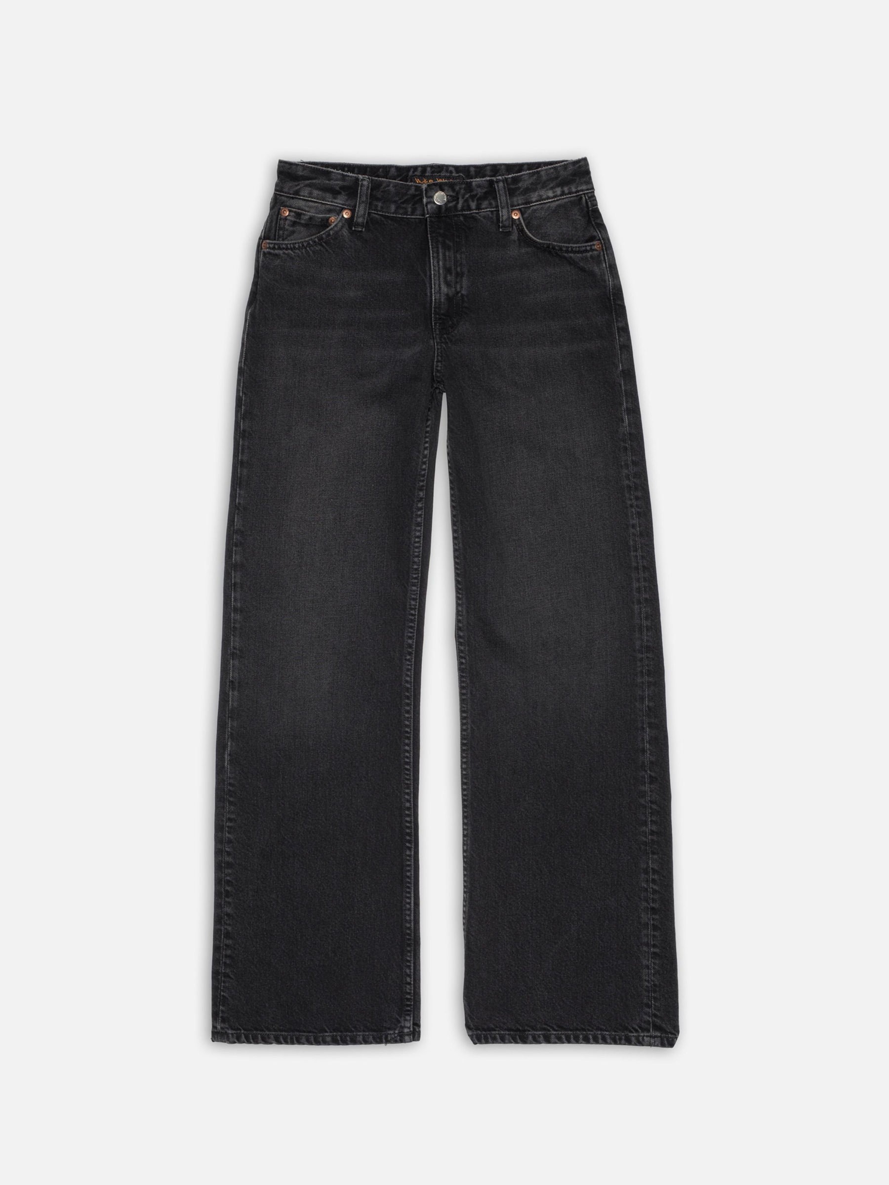 Jeanshose Wide Heidi slow black Nudie Jeans