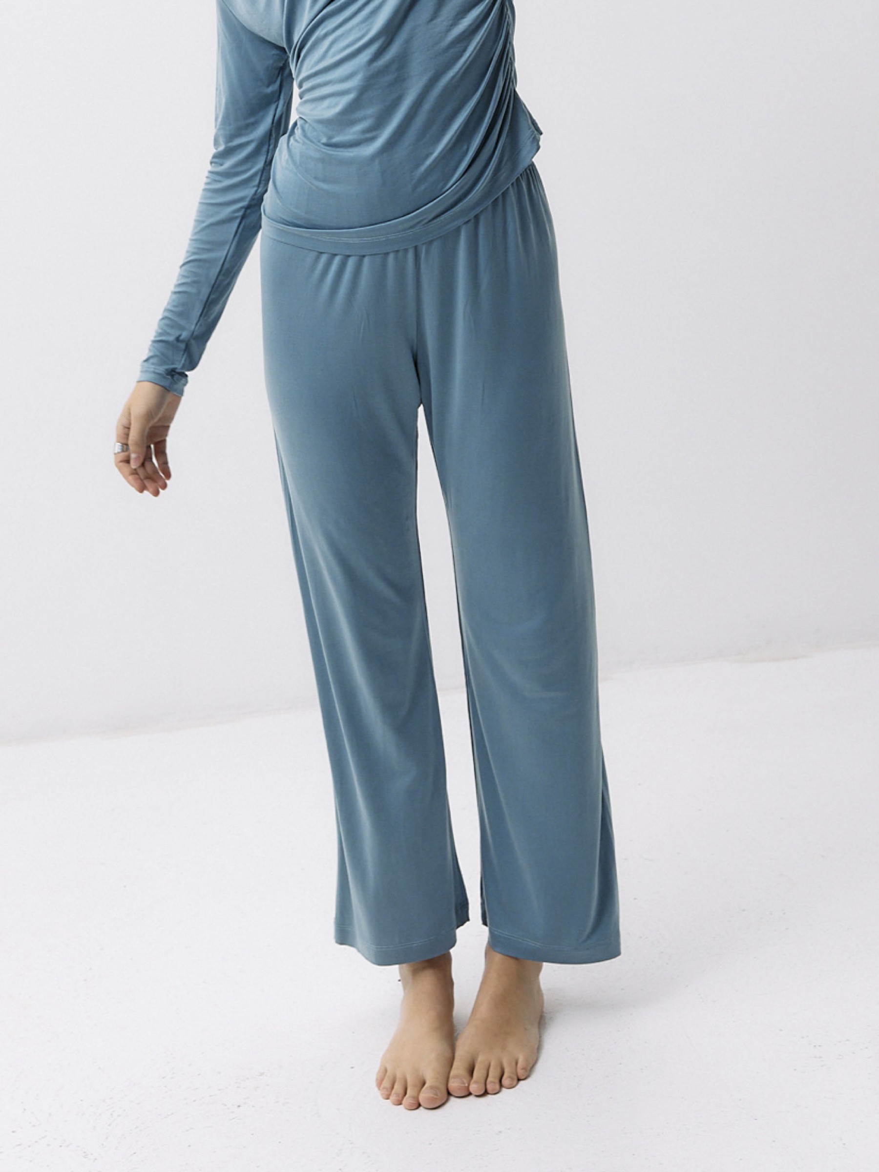 Hose Cupro High Waist Pants blue heaven Moya Kala
