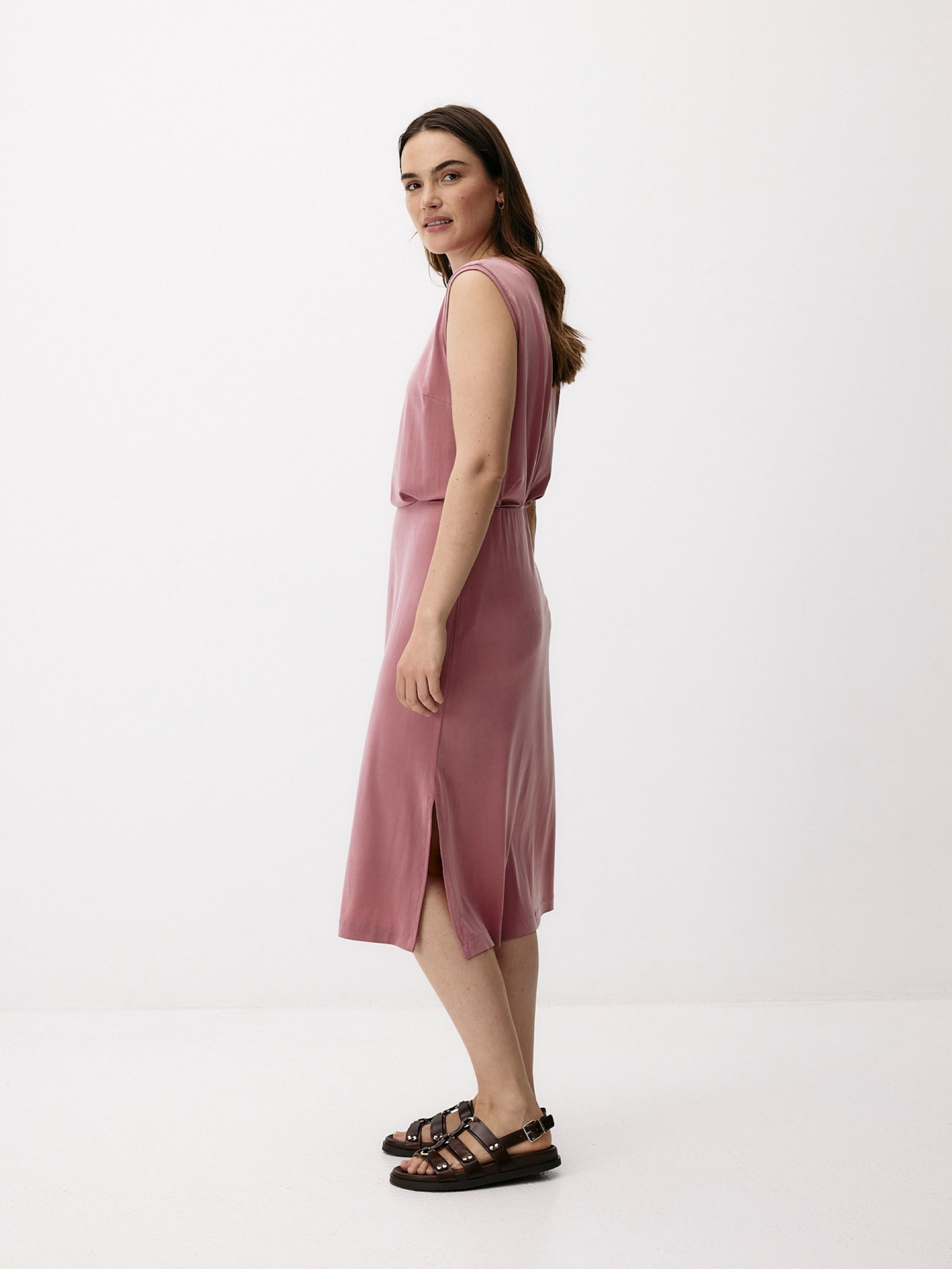 Cupro Sleeveless Top blush rose Moya Kala