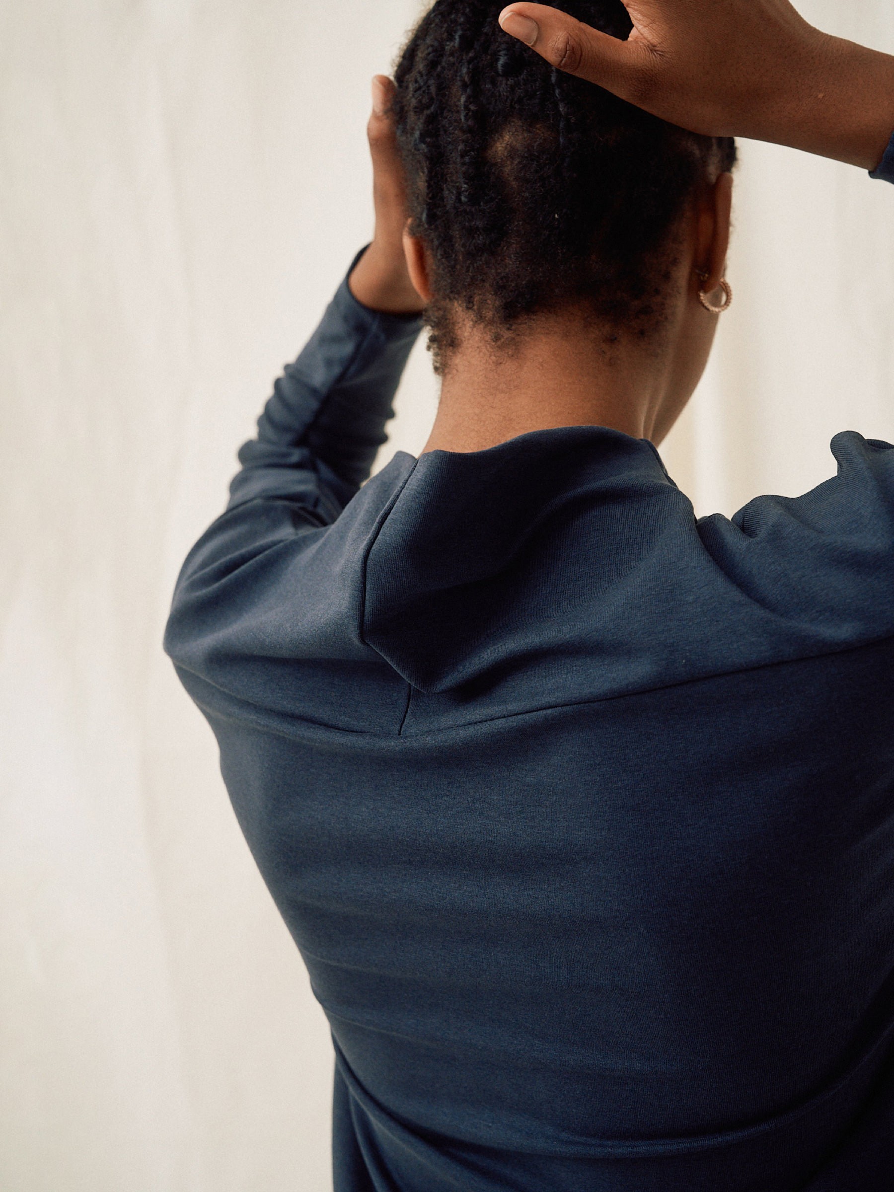 Pullover Formal Crop Sweater blue note Moya Kala