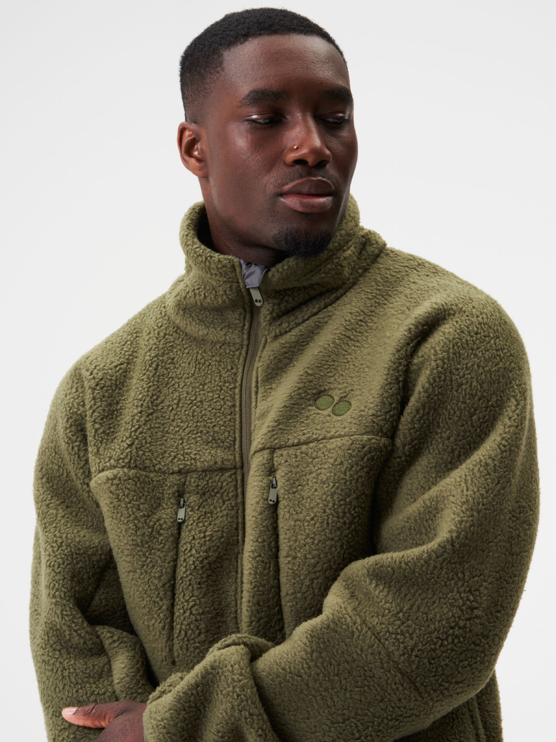Jacke Fleece Jacket Men eternal olive pinqponq