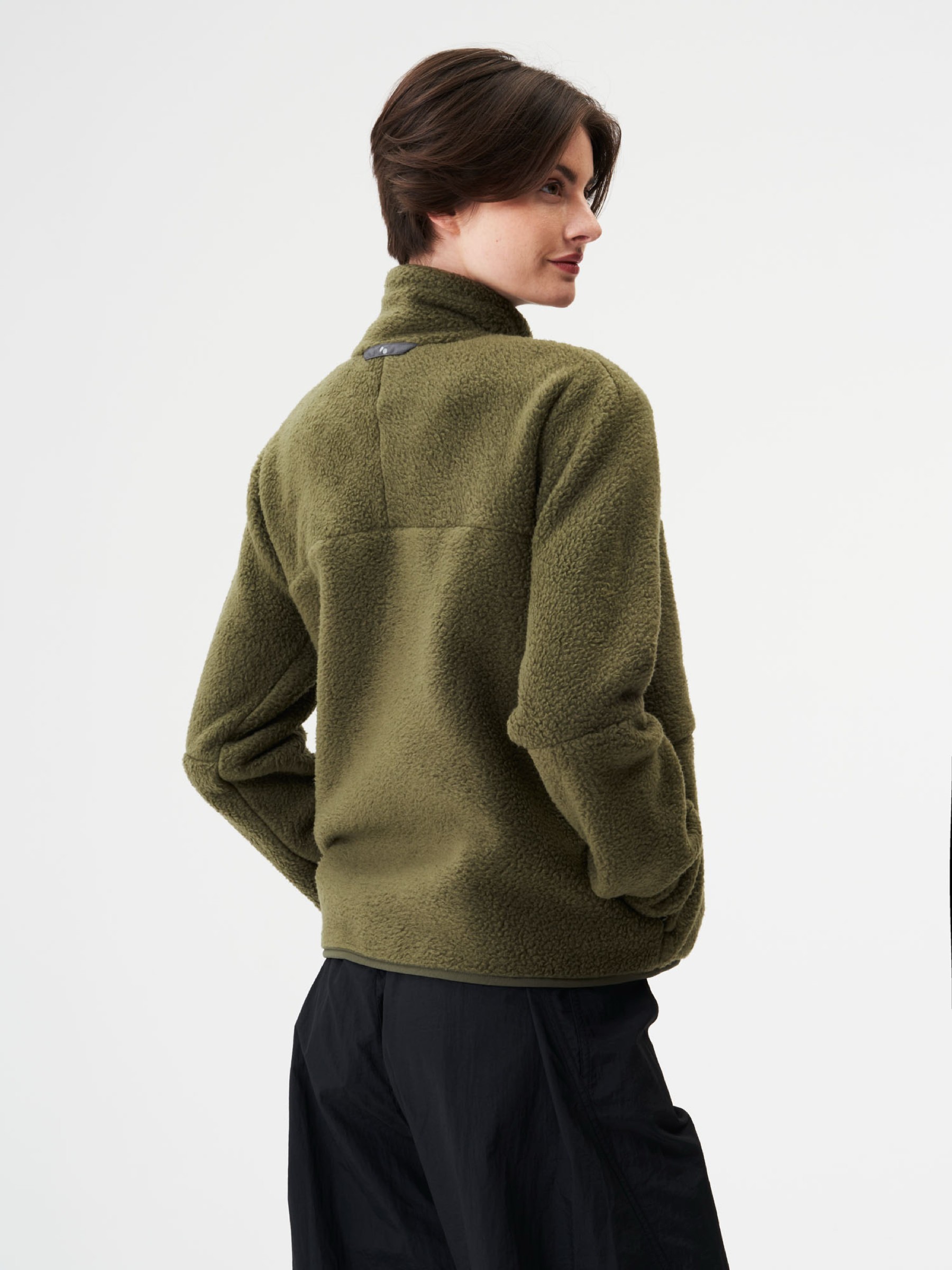 Jacke Fleece Jacket Women eternal olive pinqponq