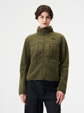 Jacke Fleece Jacket Women eternal olive pinqponq