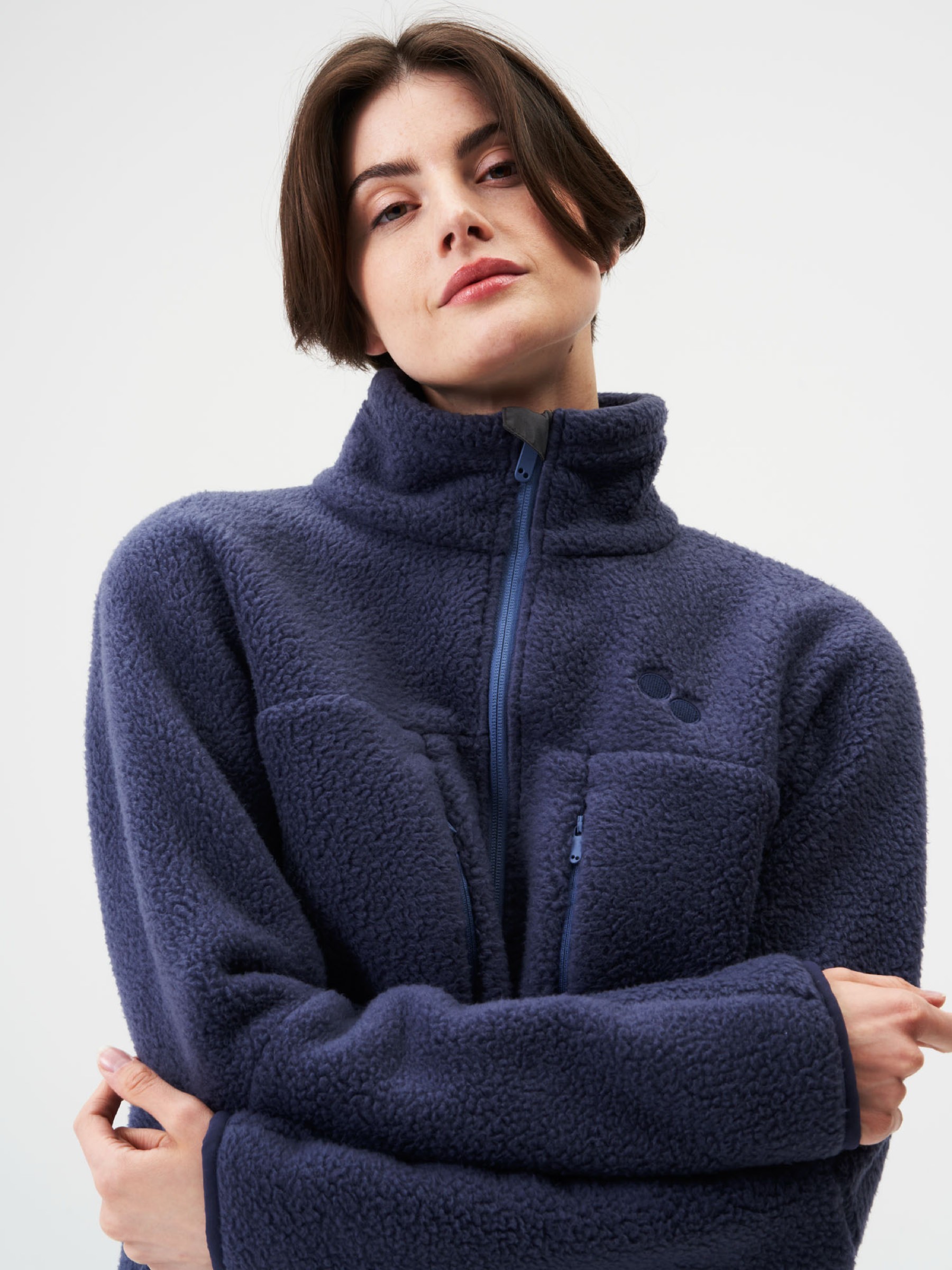 Jacke Fleece Jacket Women future dusk pinqponq