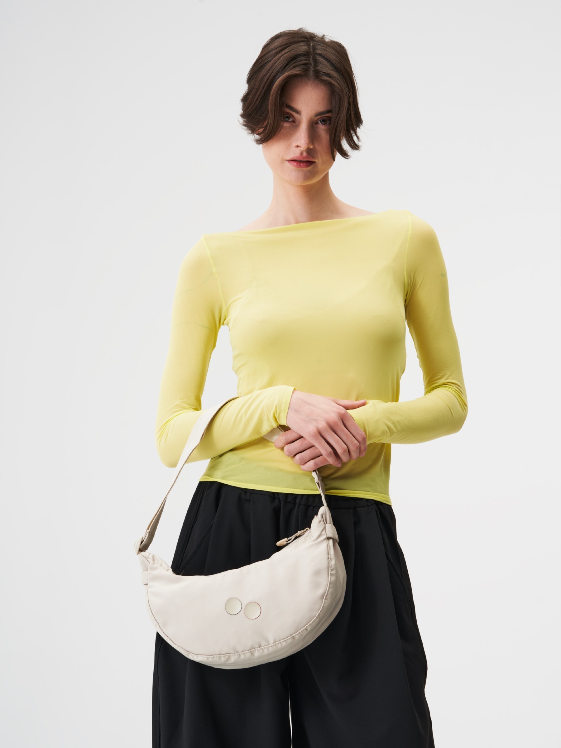 Tasche Krumm Small cliff beige pinqponq