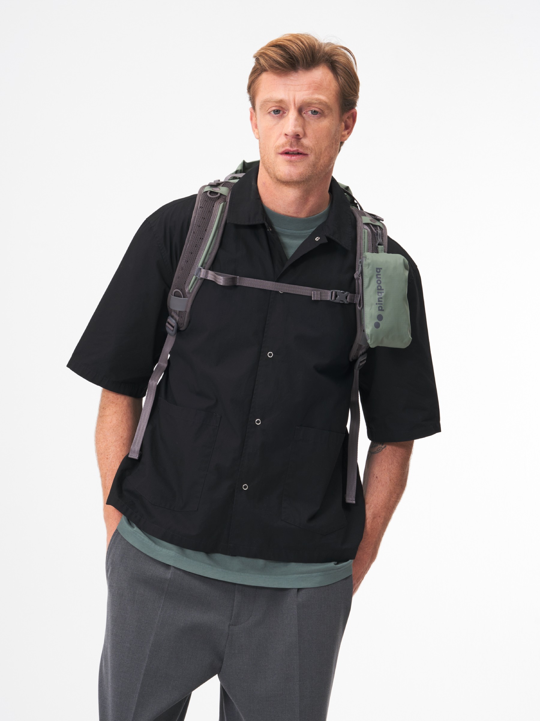 Rucksack Blok Active pure sage pinqponq