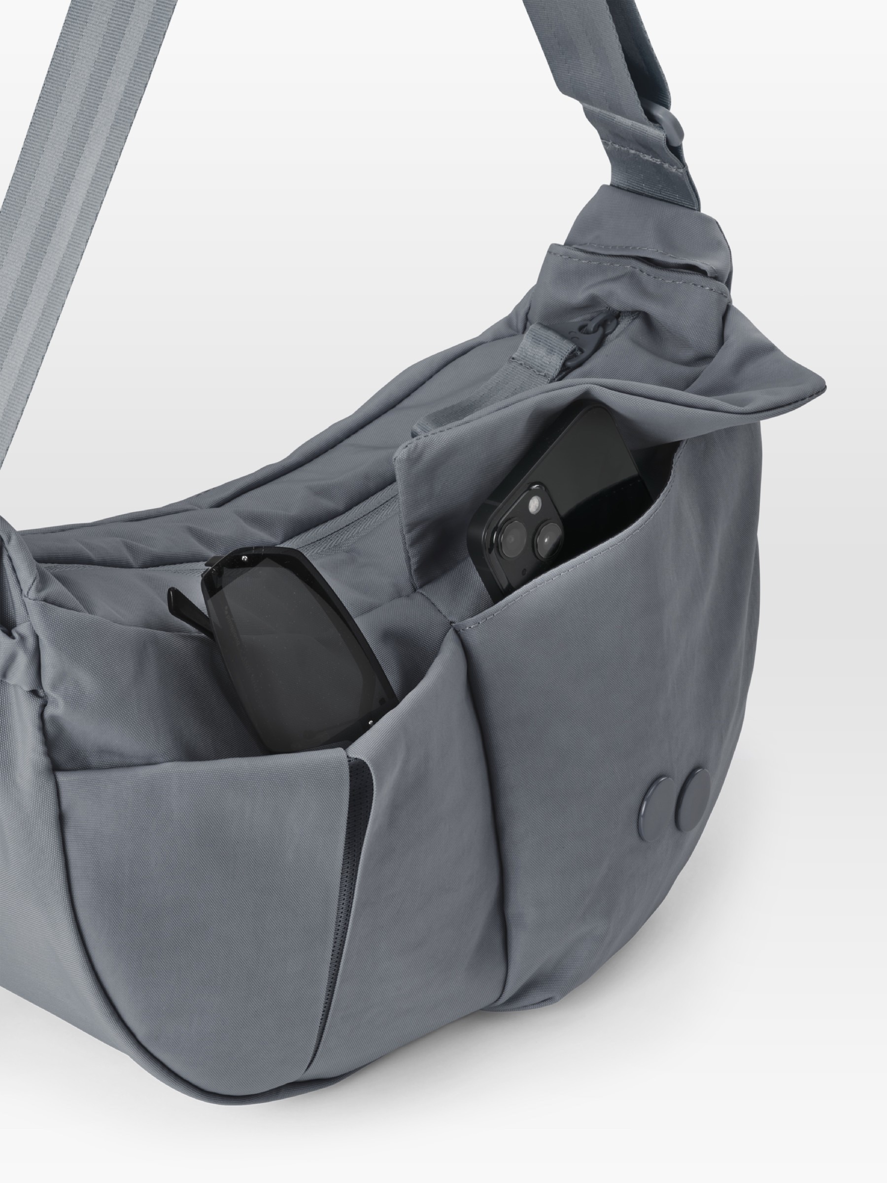 Tasche Krumm Medium crinkle grey pinqponq