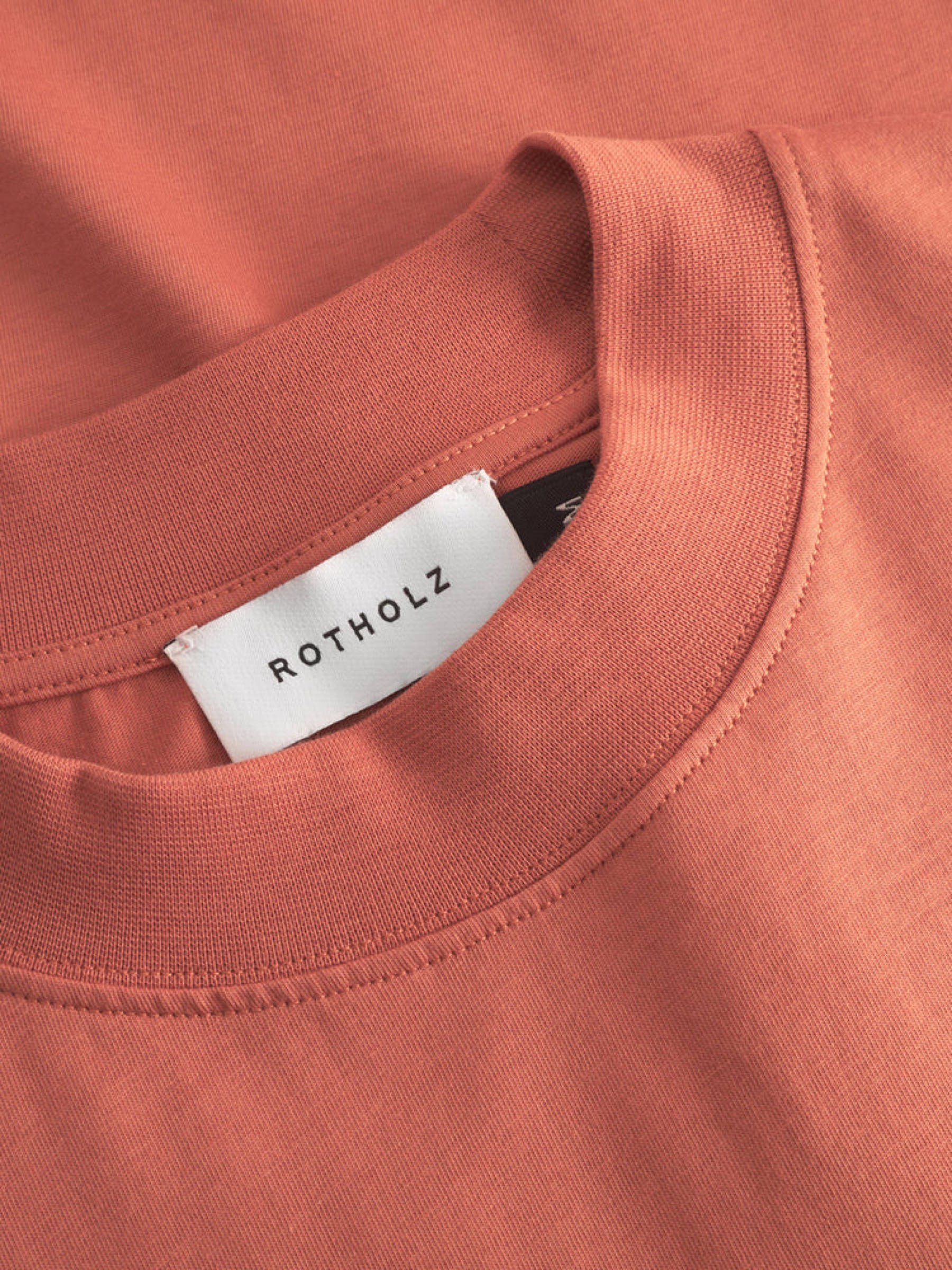 Big Collar T-Shirt dusty red Rotholz