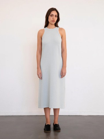 Kleid Knit Summer Dress moonlight grey Rotholz