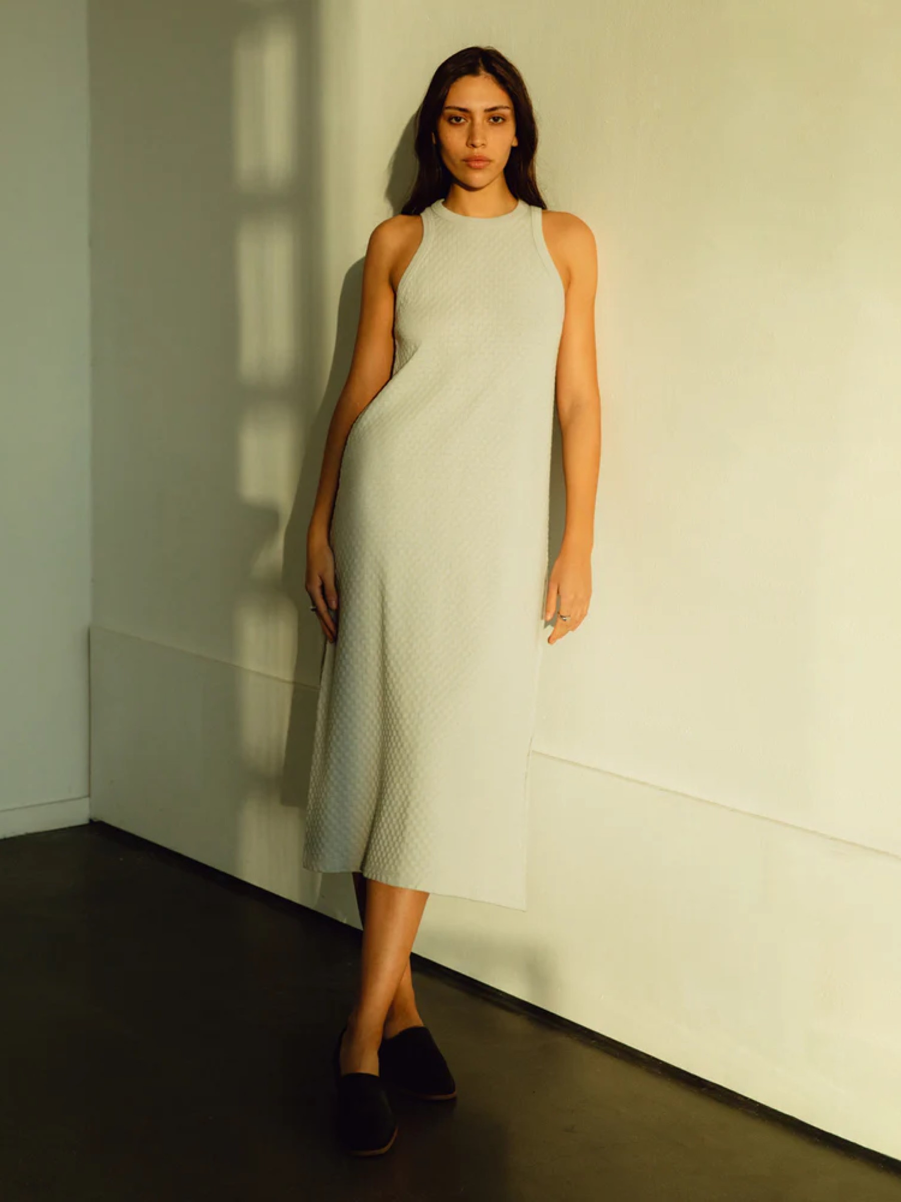 Kleid Knit Summer Dress moonlight grey Rotholz