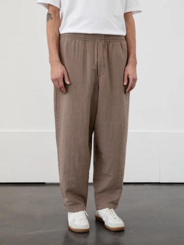 Hose Wide Pant washed brown Rotholz