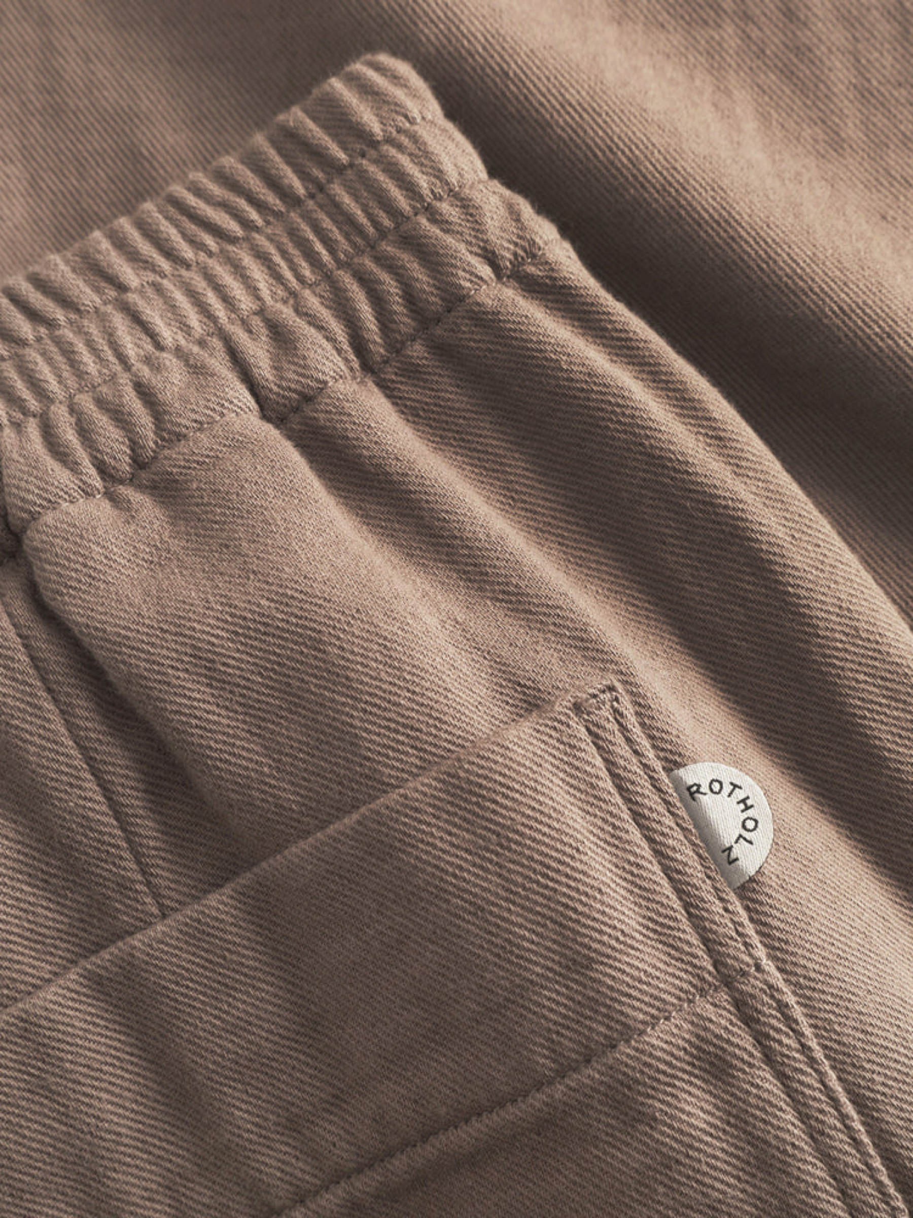 Hose Wide Pant washed brown Rotholz