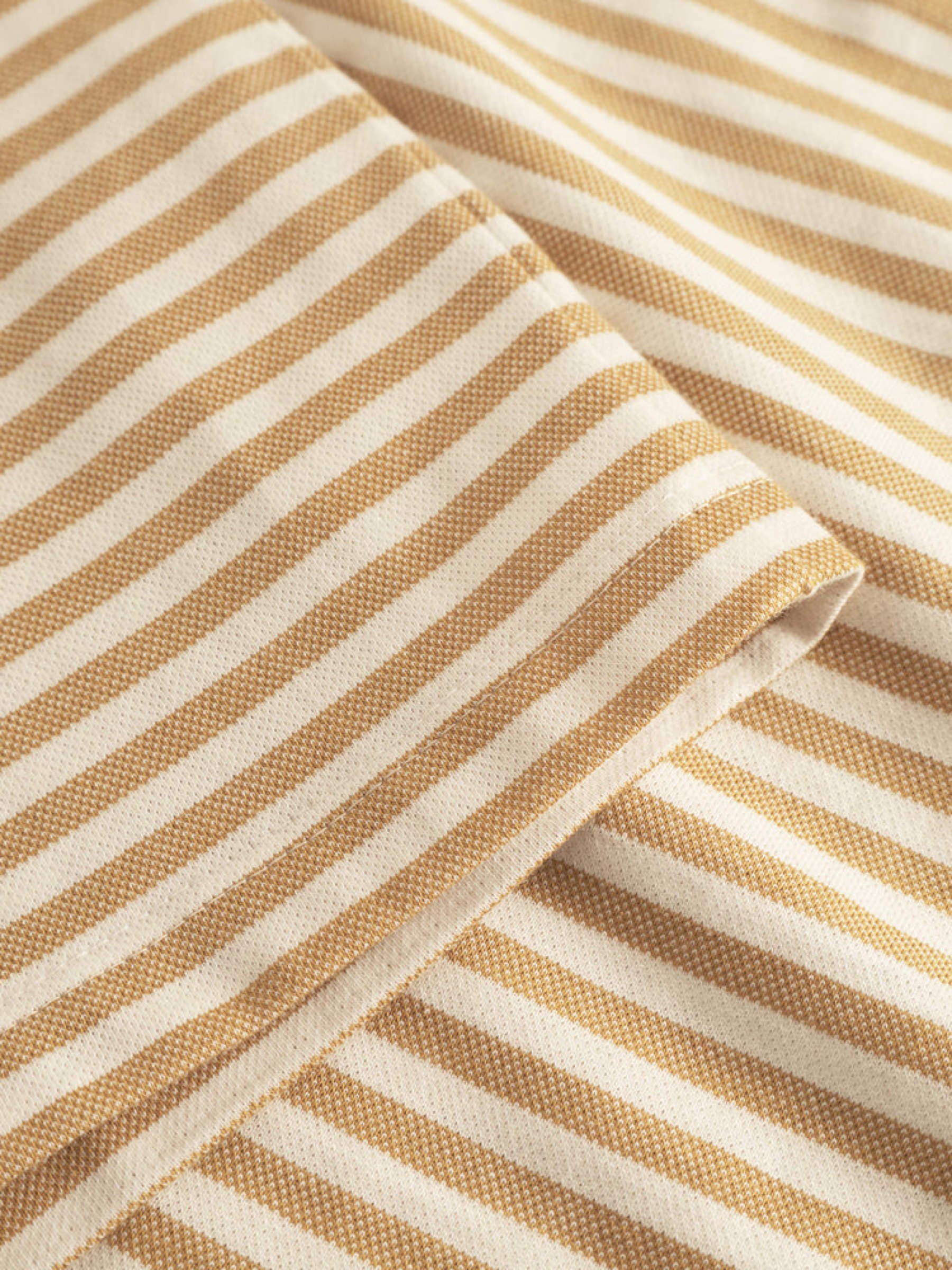 Striped T-Shirt caramel white Rotholz