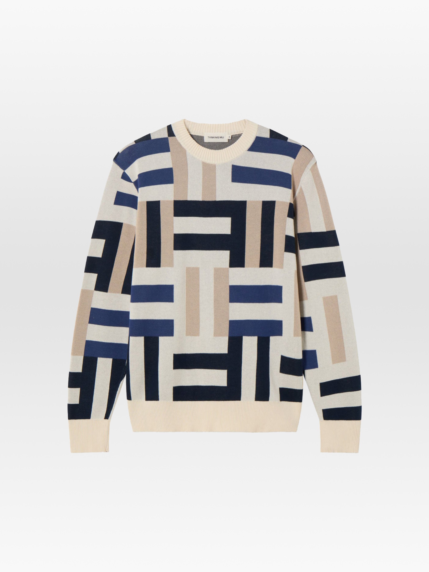Pullover Khem Knit Sweater field navy Thinking Mu