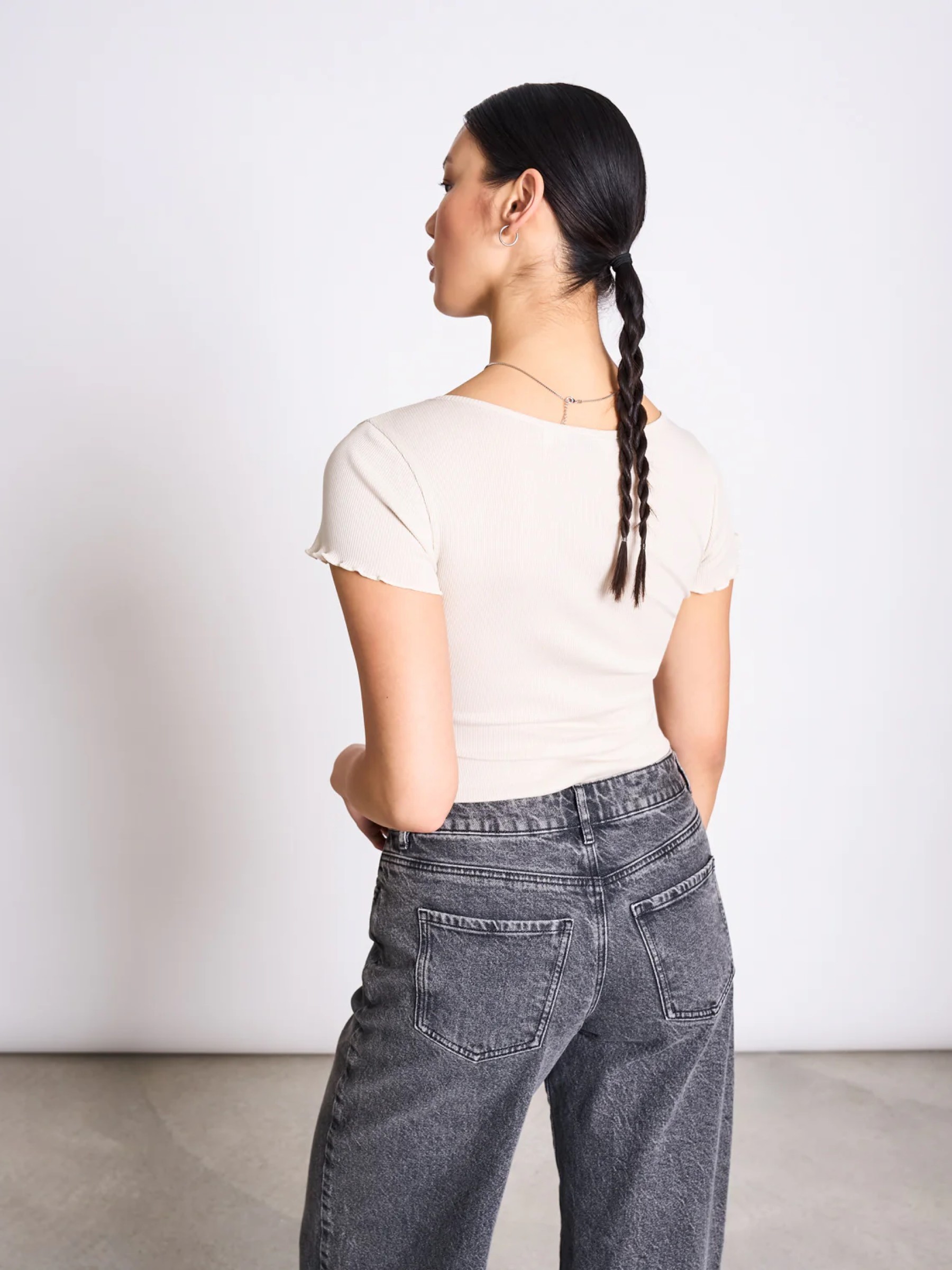 Minirib T-Shirt Ren ivory Jan 'n June