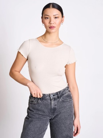 Minirib T-Shirt Ren ivory Jan 'n June