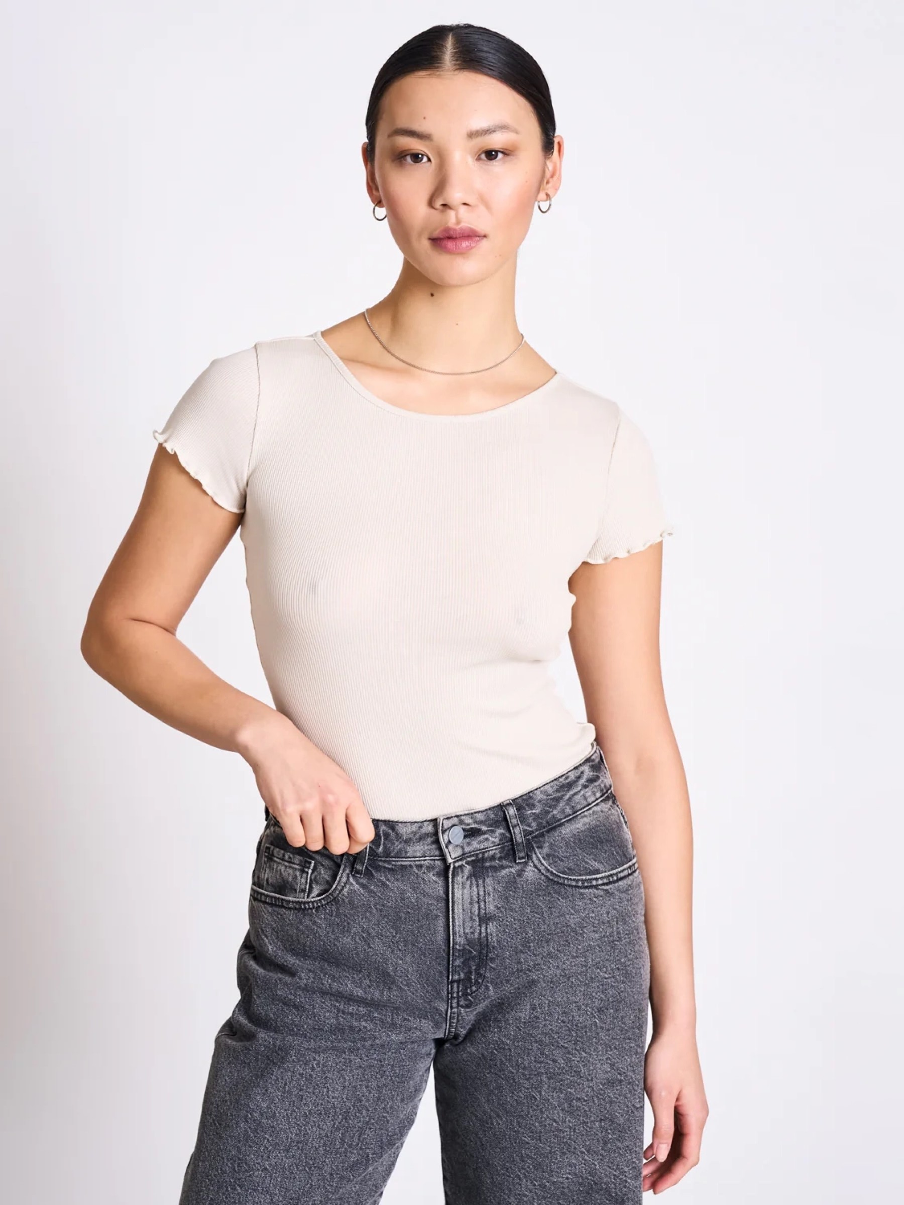 Minirib T-Shirt Ren ivory Jan 'n June