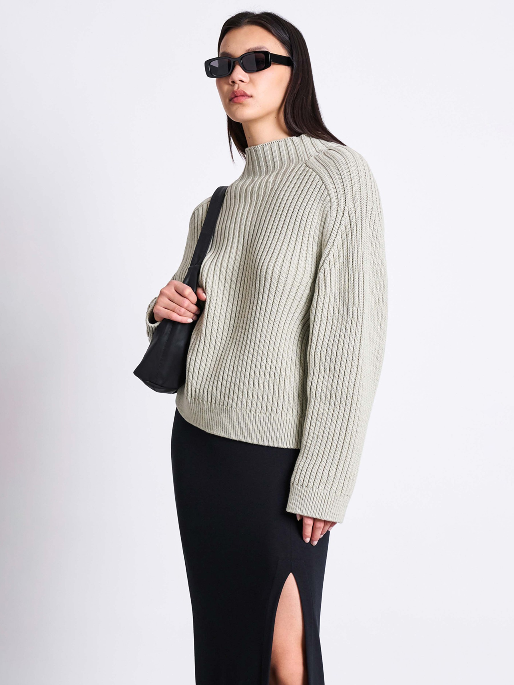 Pullover Mock Neck Sweater Fjord vintage lace Jan 'n June
