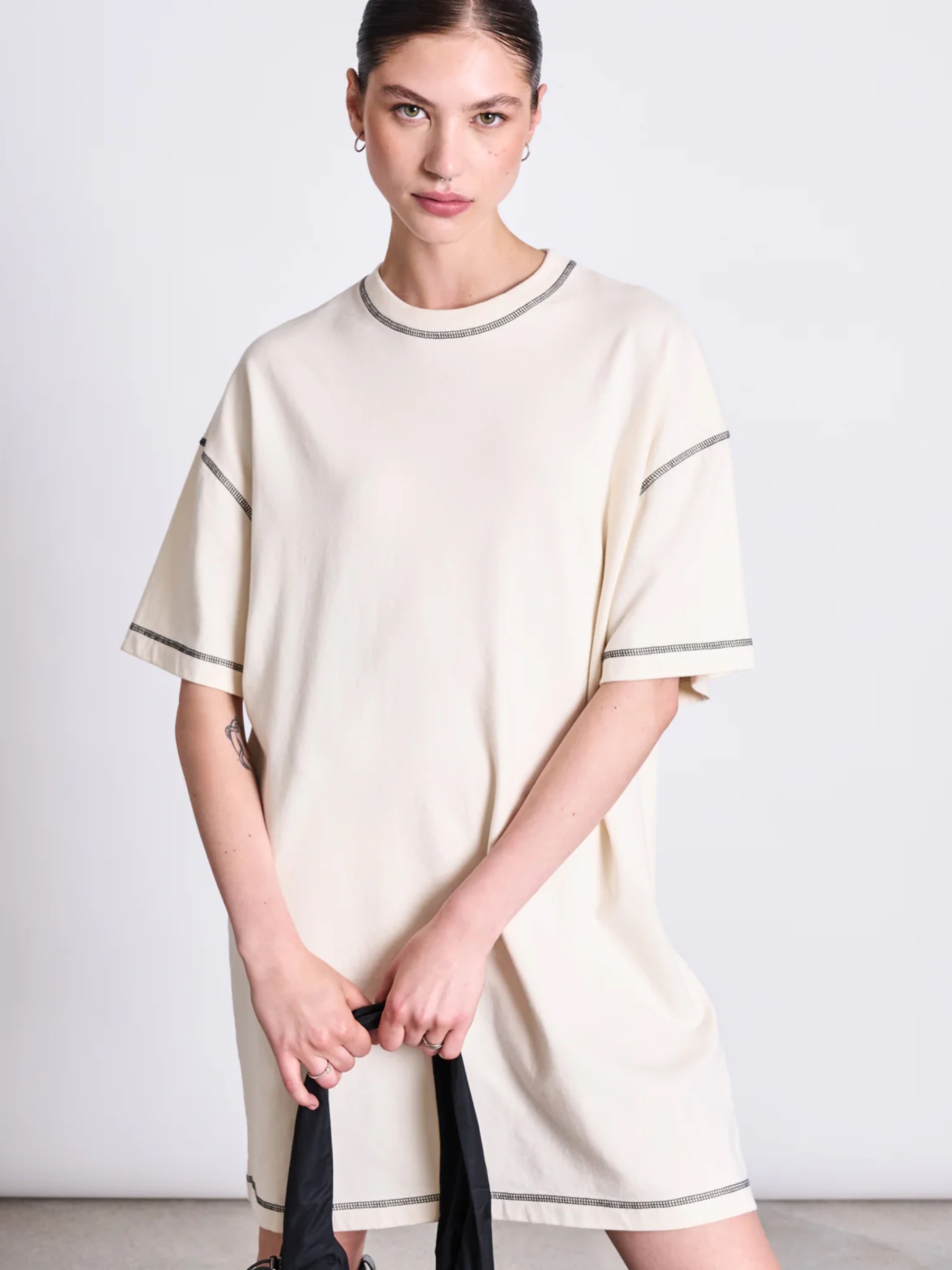 Kleid T-Shirt Dress Hopla ecru Jan 'n June