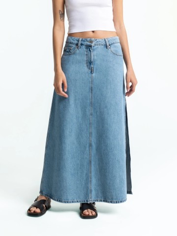 Jeansrock Amirah blue reef mid Kings of Indigo - K.O.I.