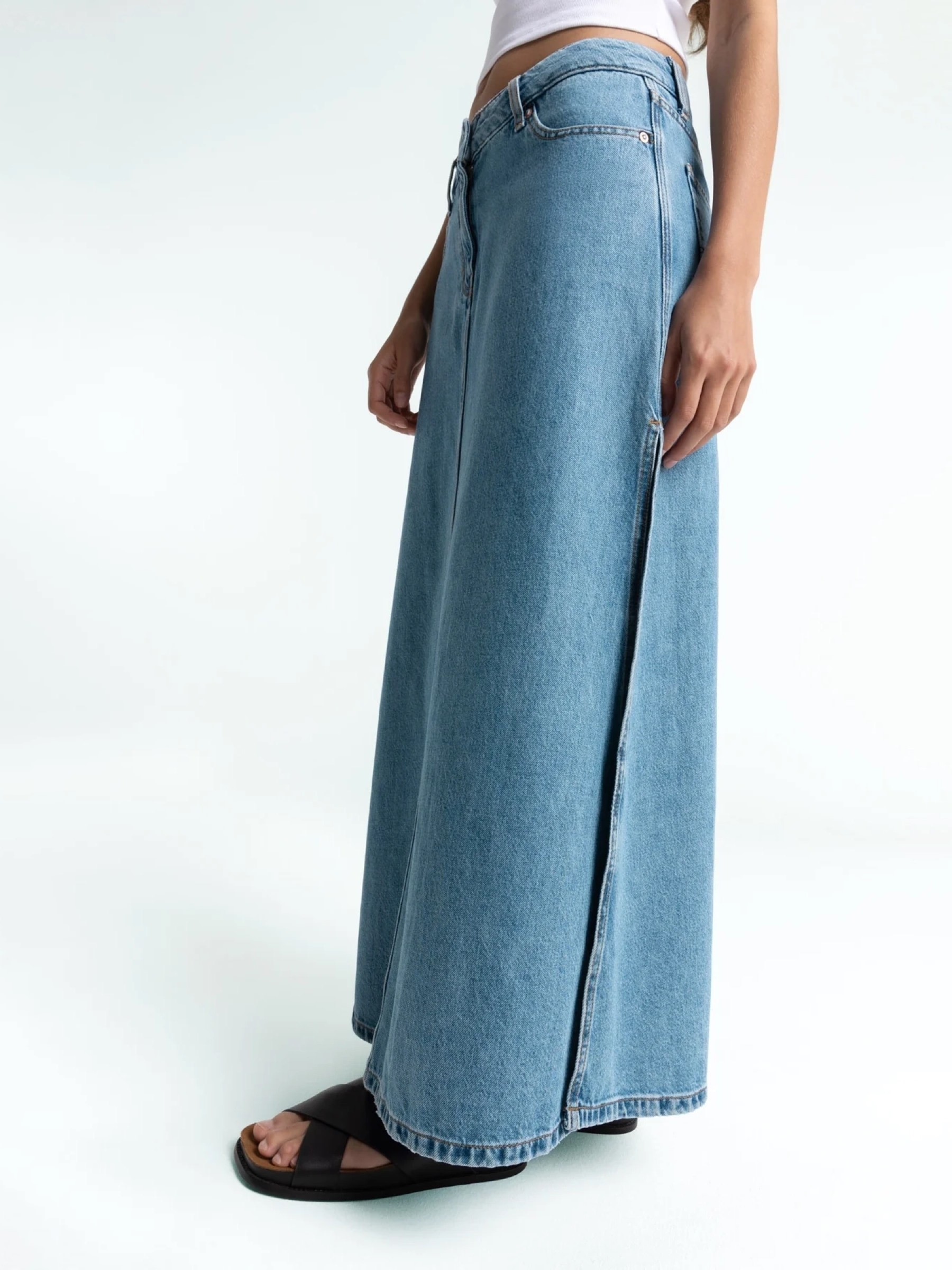 Jeansrock Amirah blue reef mid Kings of Indigo - K.O.I.