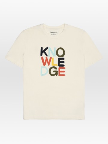 Regular Short Sleeve Heavy Single T-Shirt egret Knowledge Cotton Apparel