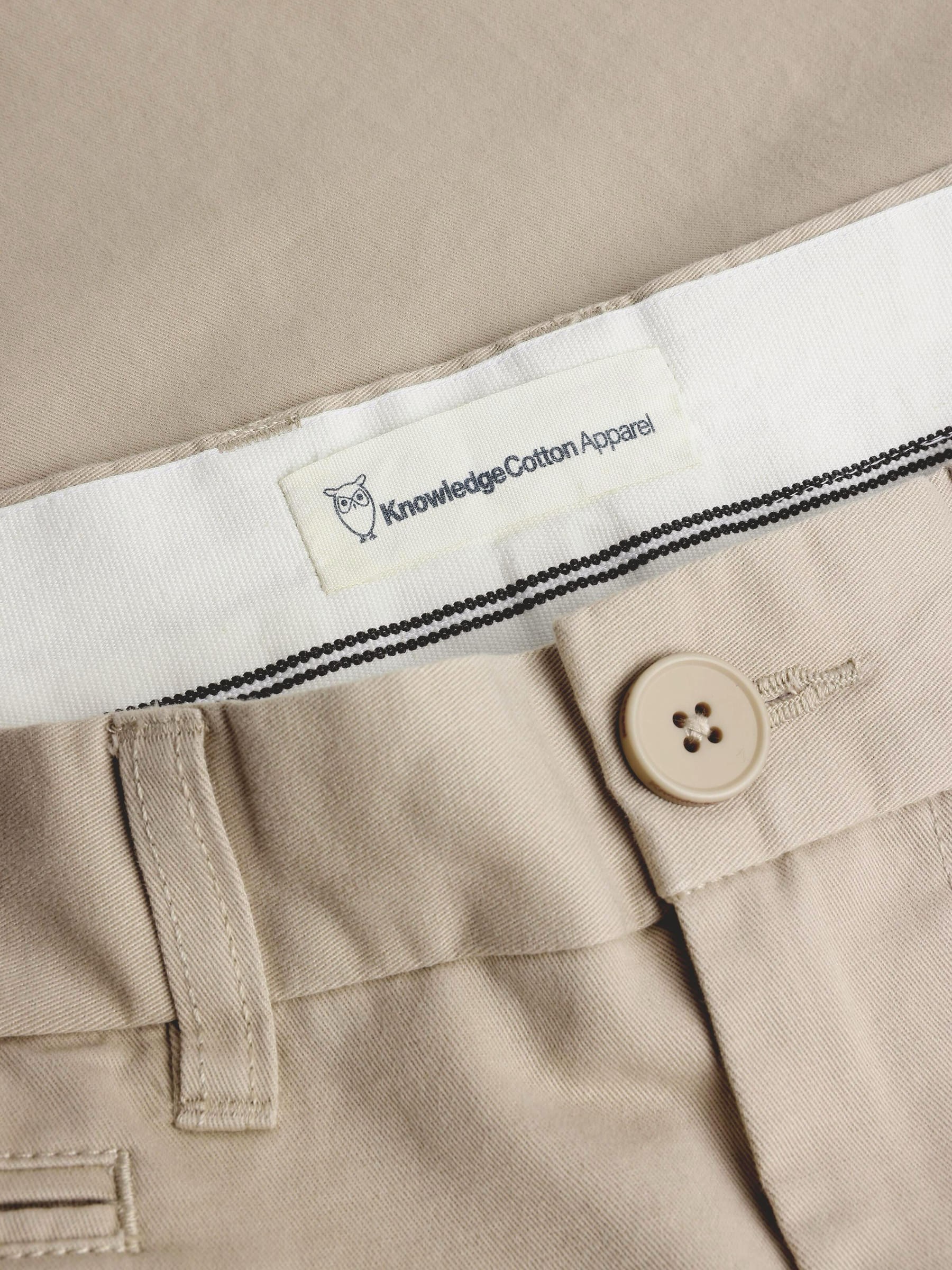 Hose Flint Chino Twill Pants light feather gray Knowledge Cotton Apparel