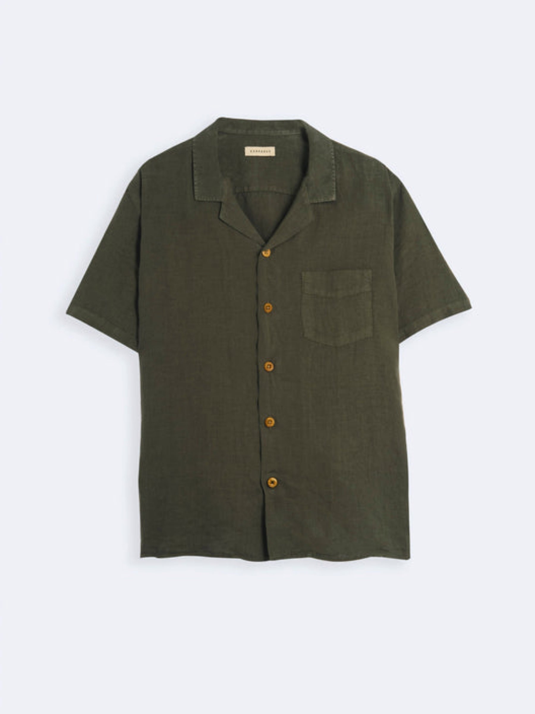 Leinenhemd Shirt Linen Areia moss Carpasus