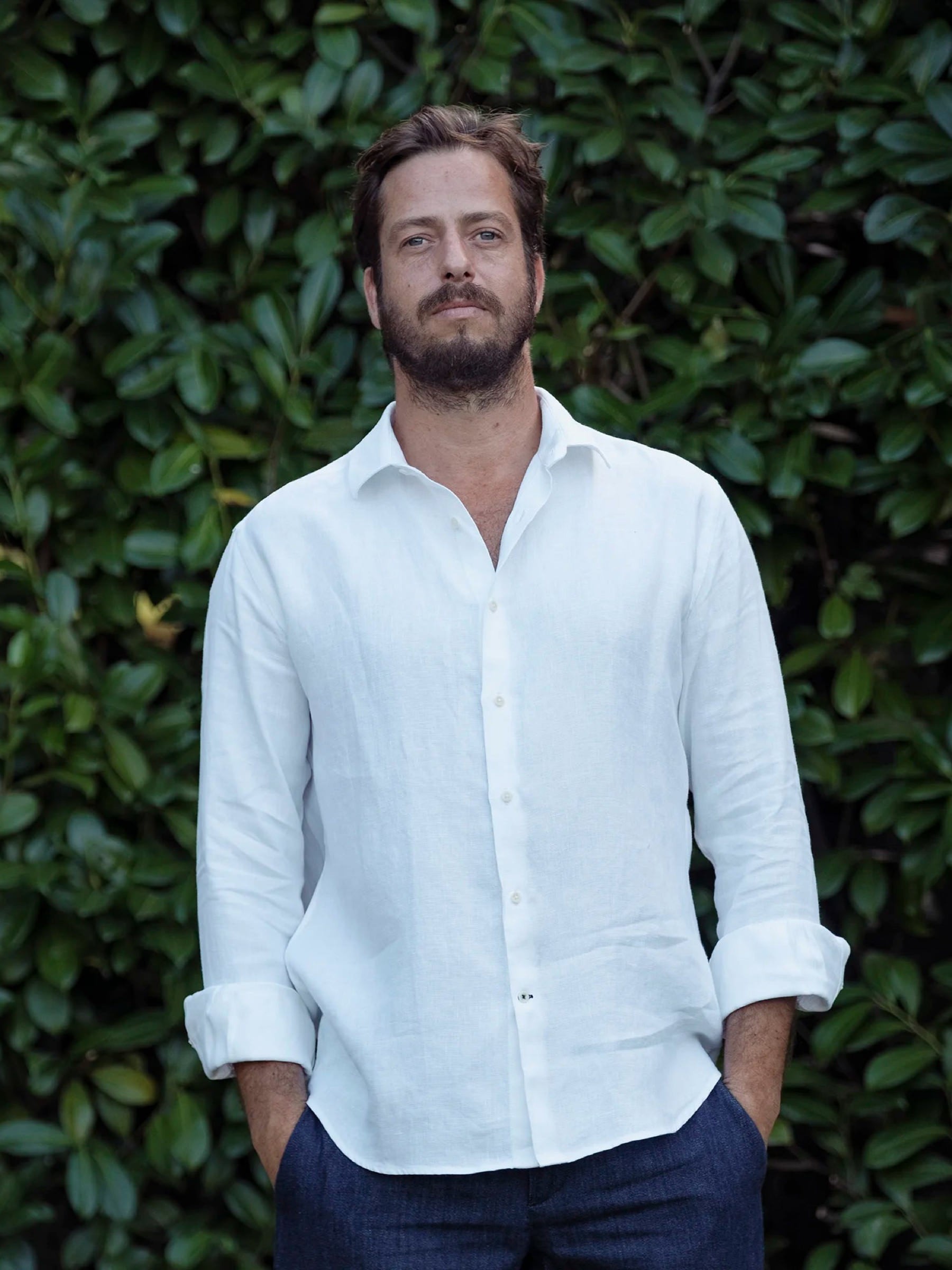 Leinenhemd Shirt Linen Clerigo white Carpasus