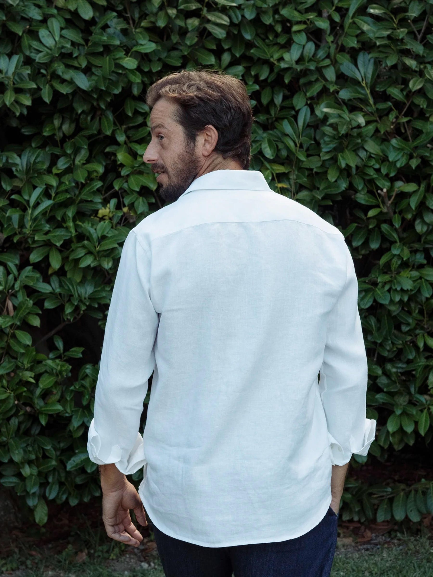 Leinenhemd Shirt Linen Clerigo white Carpasus