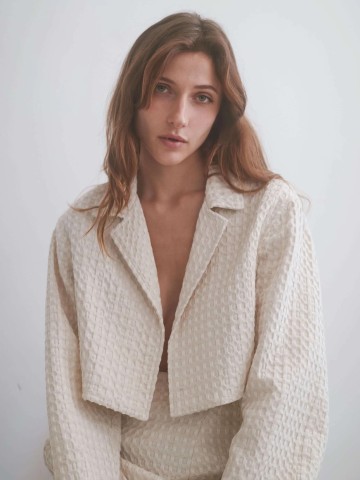 Jacke Crop Jacket ecru Cossac