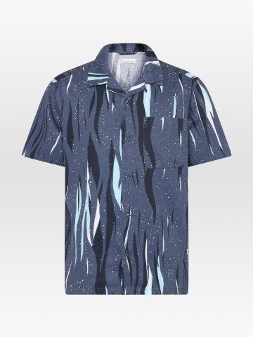 Kurzarmhemd Box Short Sleeve Northern Lights Shirt Knowledge Cotton Apparel