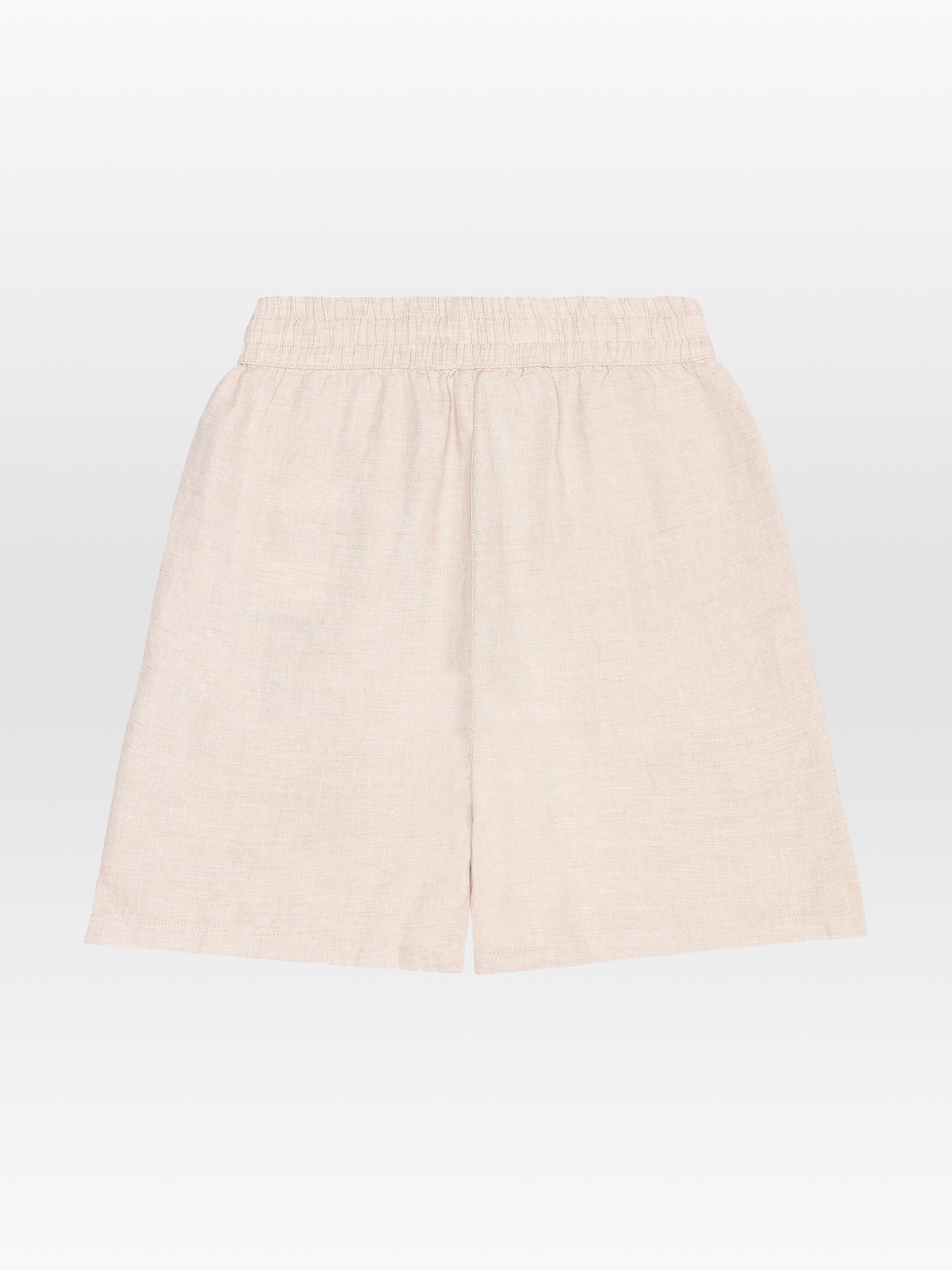 Kurze Hose Posey Linen Shorts yarndyed - light feather gray Knowledge Cotton Apparel