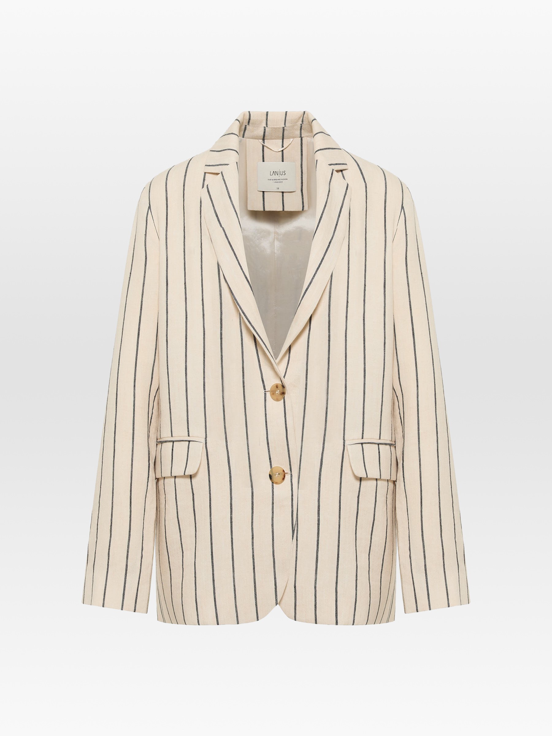 Streifenblazer creme black Lanius