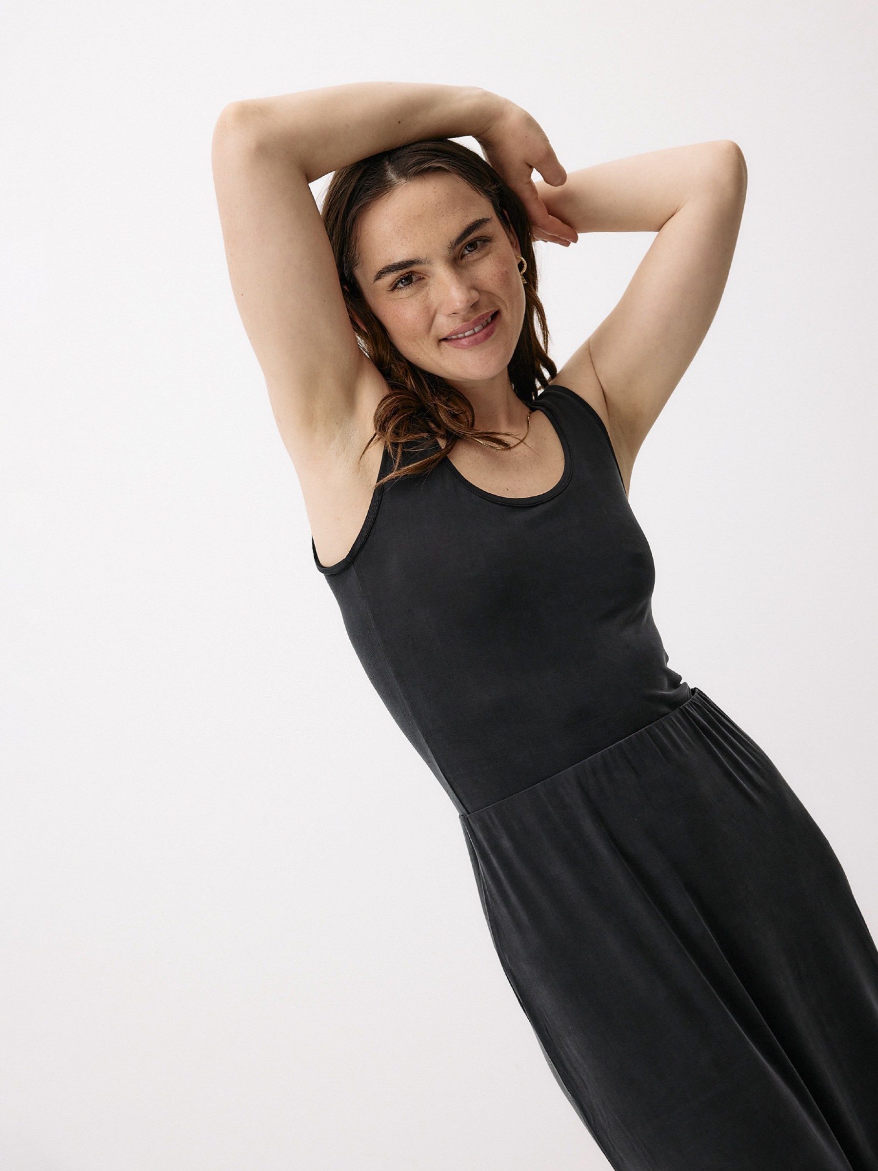 Cupro Tank Top graphite Moya Kala
