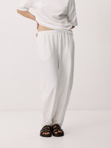 Hose Pure Cotton Leasure Pants vanilla white Moya Kala