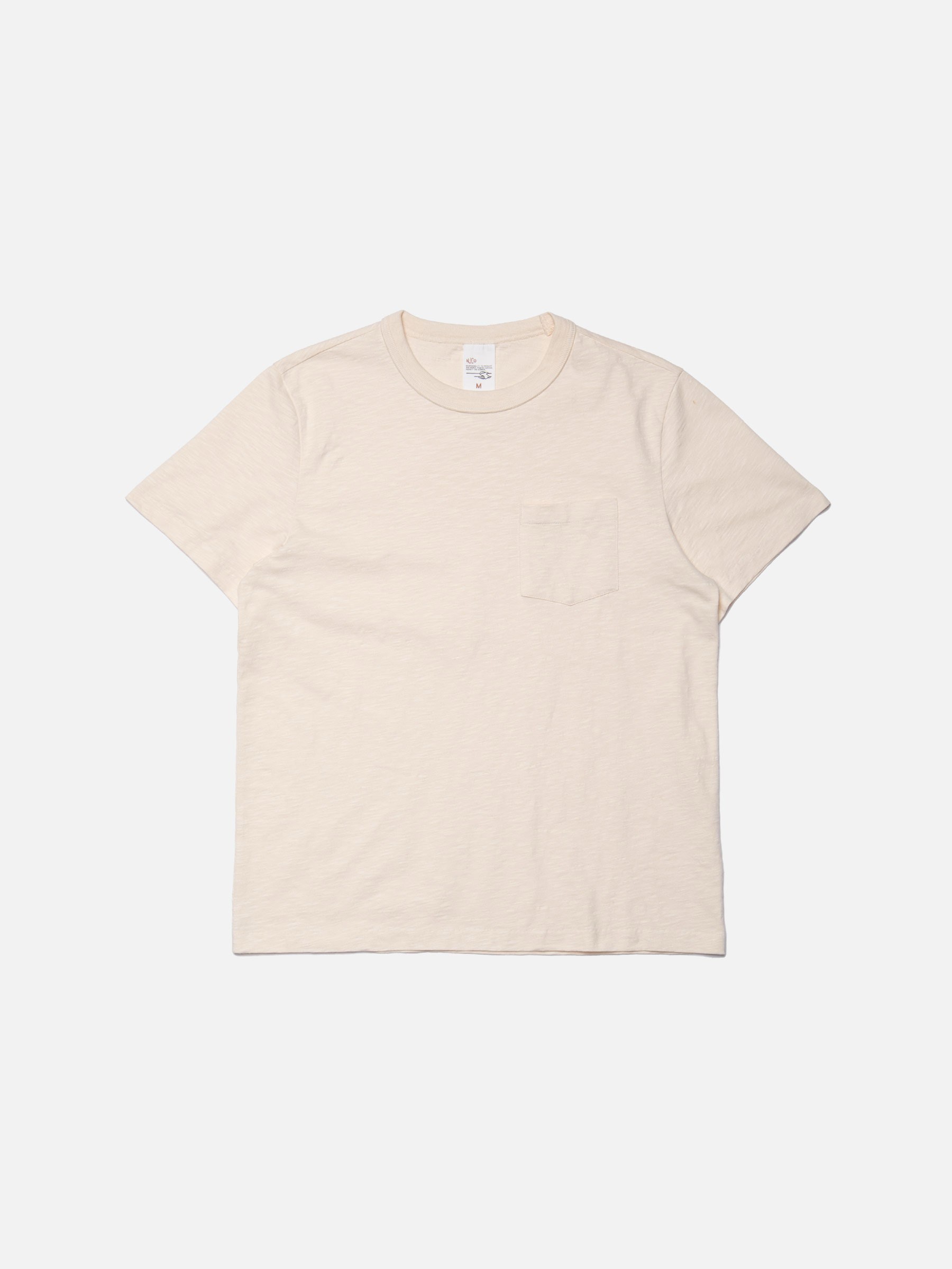 Roy Heavy Slub T-Shirt ecru Nudie Jeans