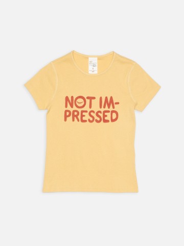 Eve T-Shirt Not Impressed mustard Nudie Jeans